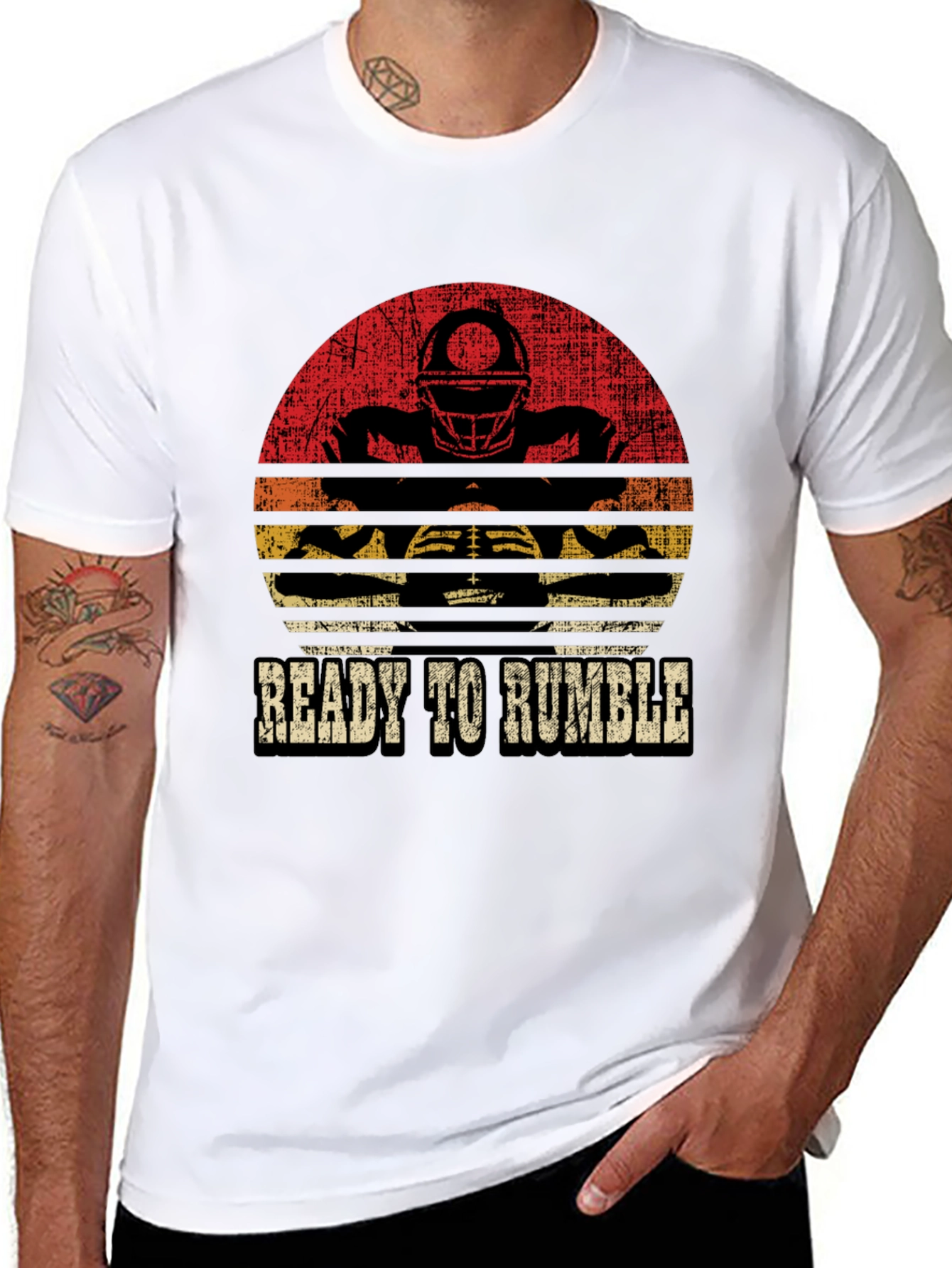 Ready to Rumble Football Graphic T-Shirt