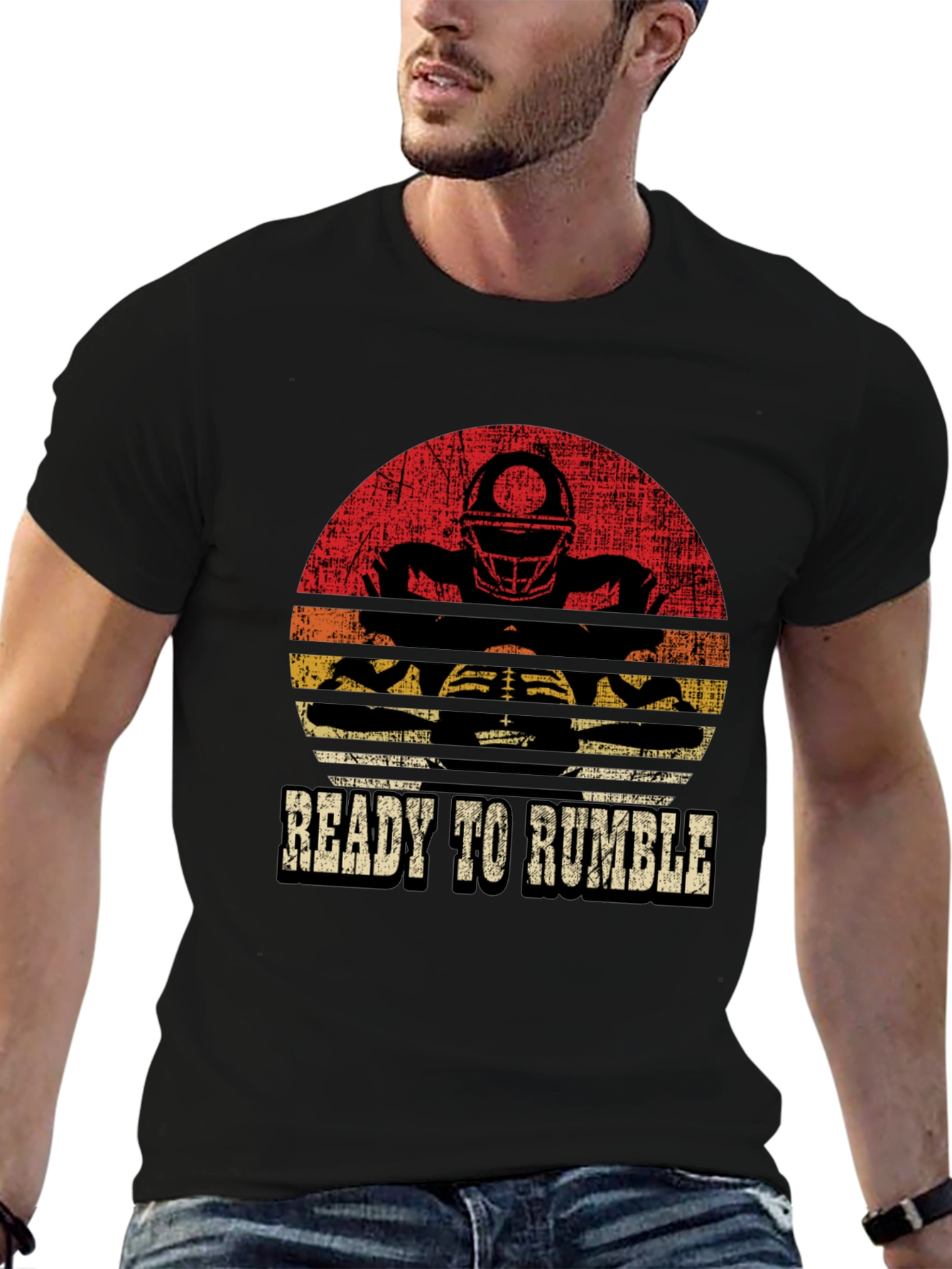 Ready to Rumble Football Graphic T-Shirt