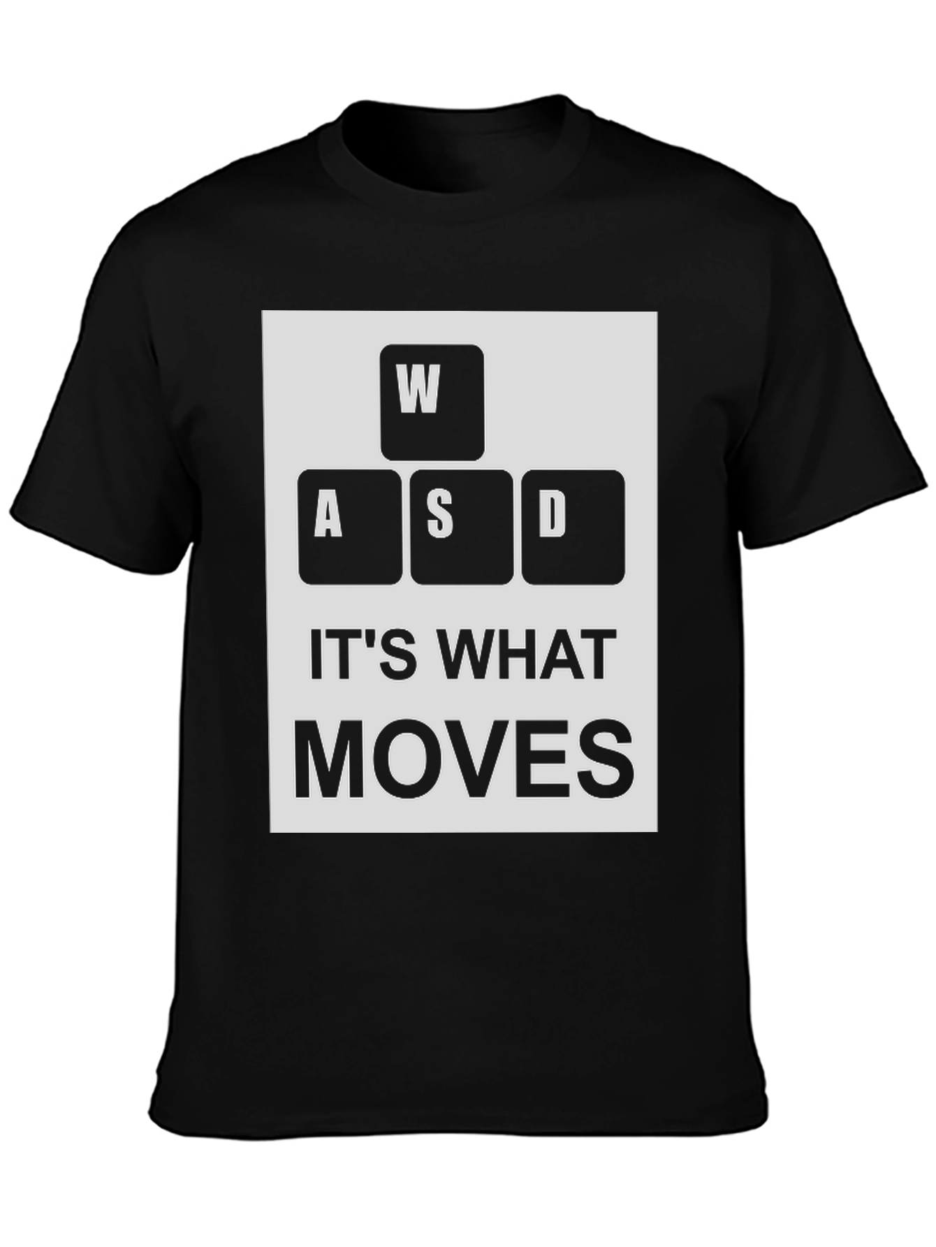 WASD Keys T-Shirt - Gamer Movement Tee