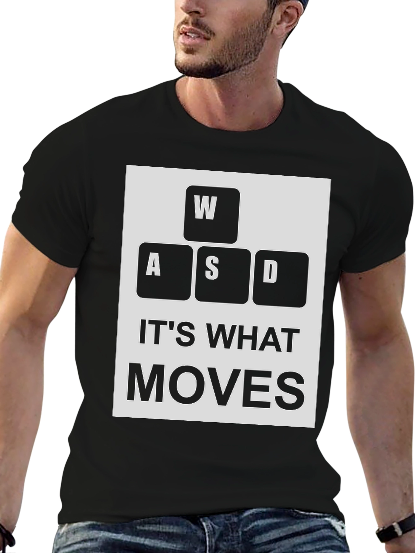 WASD Keys T-Shirt - Gamer Movement Tee