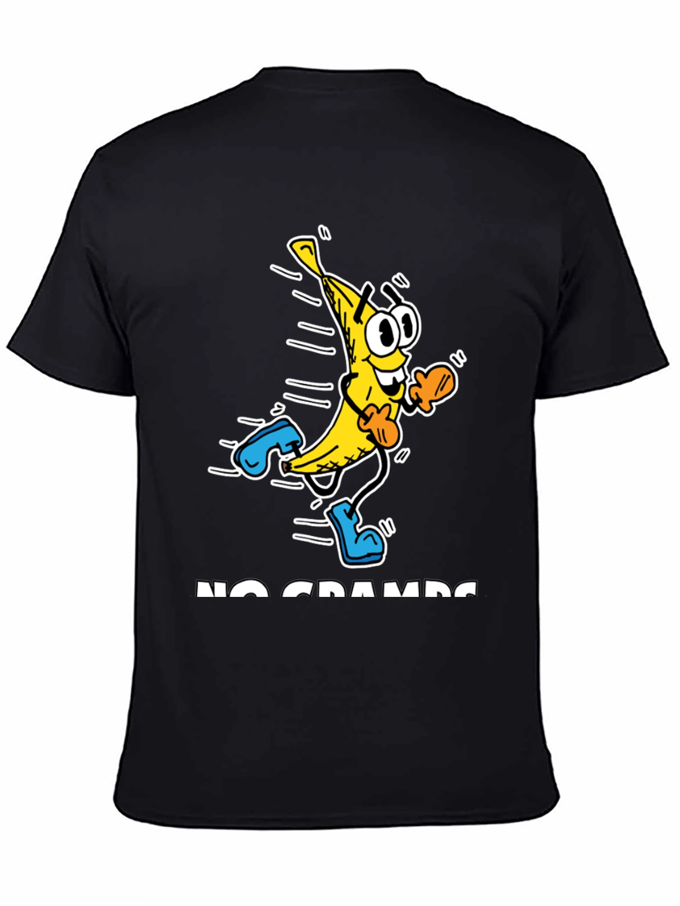 No Cramps Banana Running Graphic T-Shirt