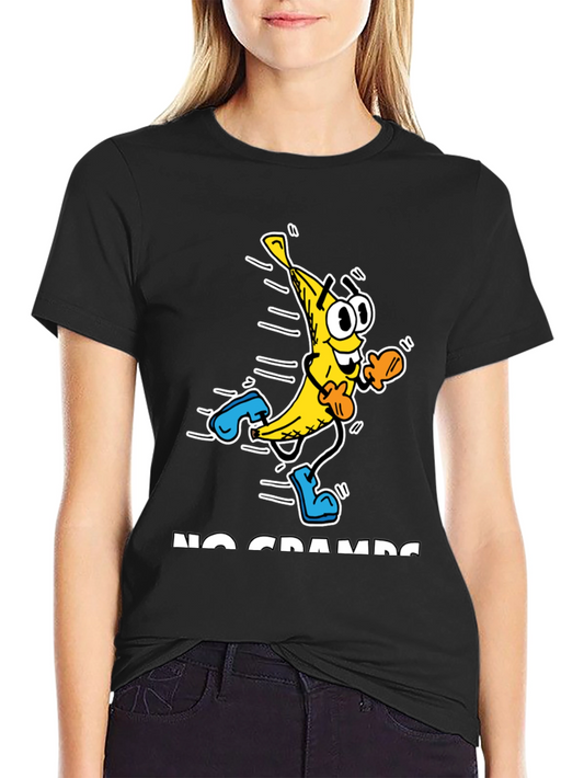 No Cramps Banana Running Graphic T-Shirt