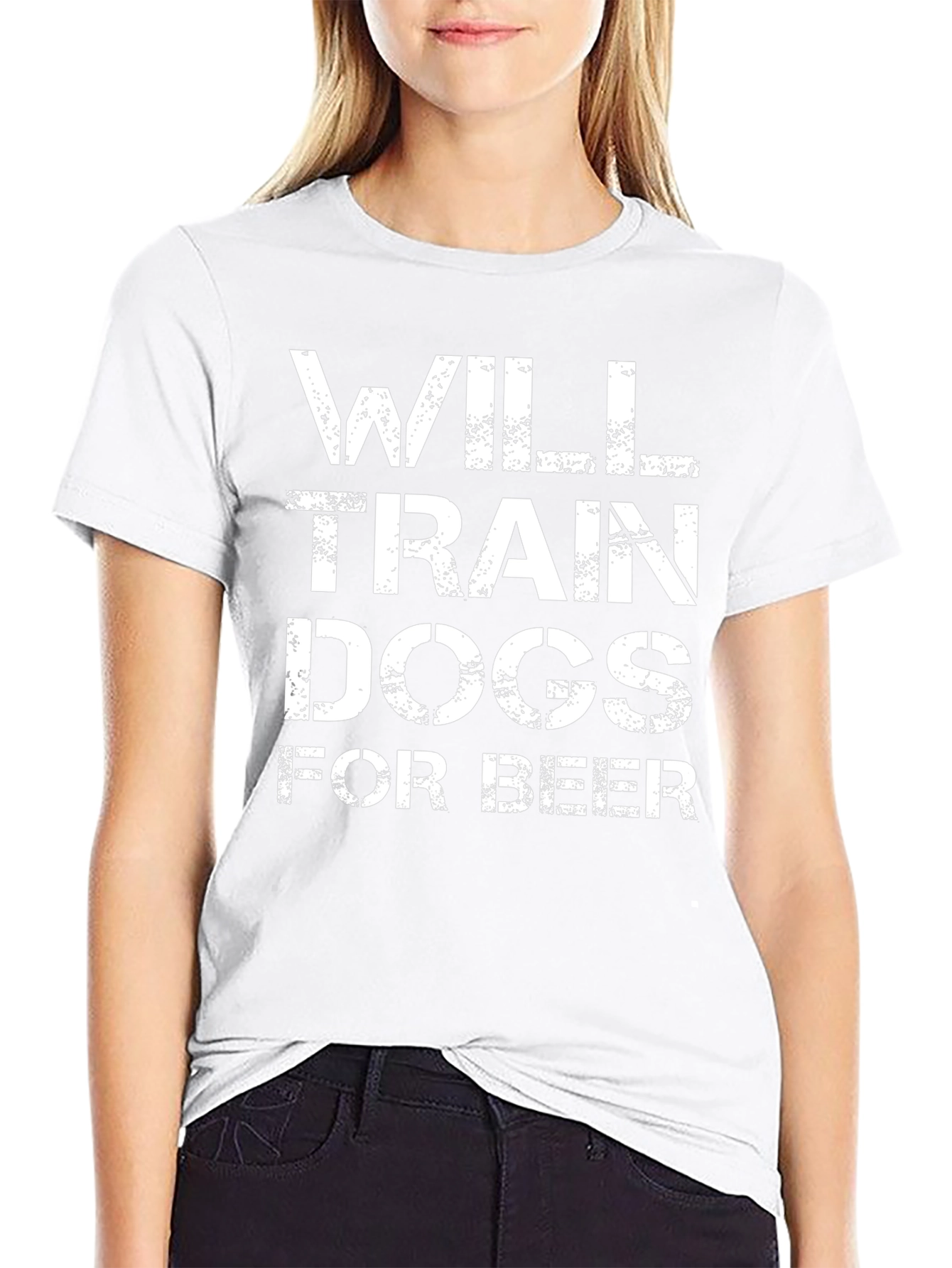 Will Train Dogs For Beer Mens Graphic T-Shirt