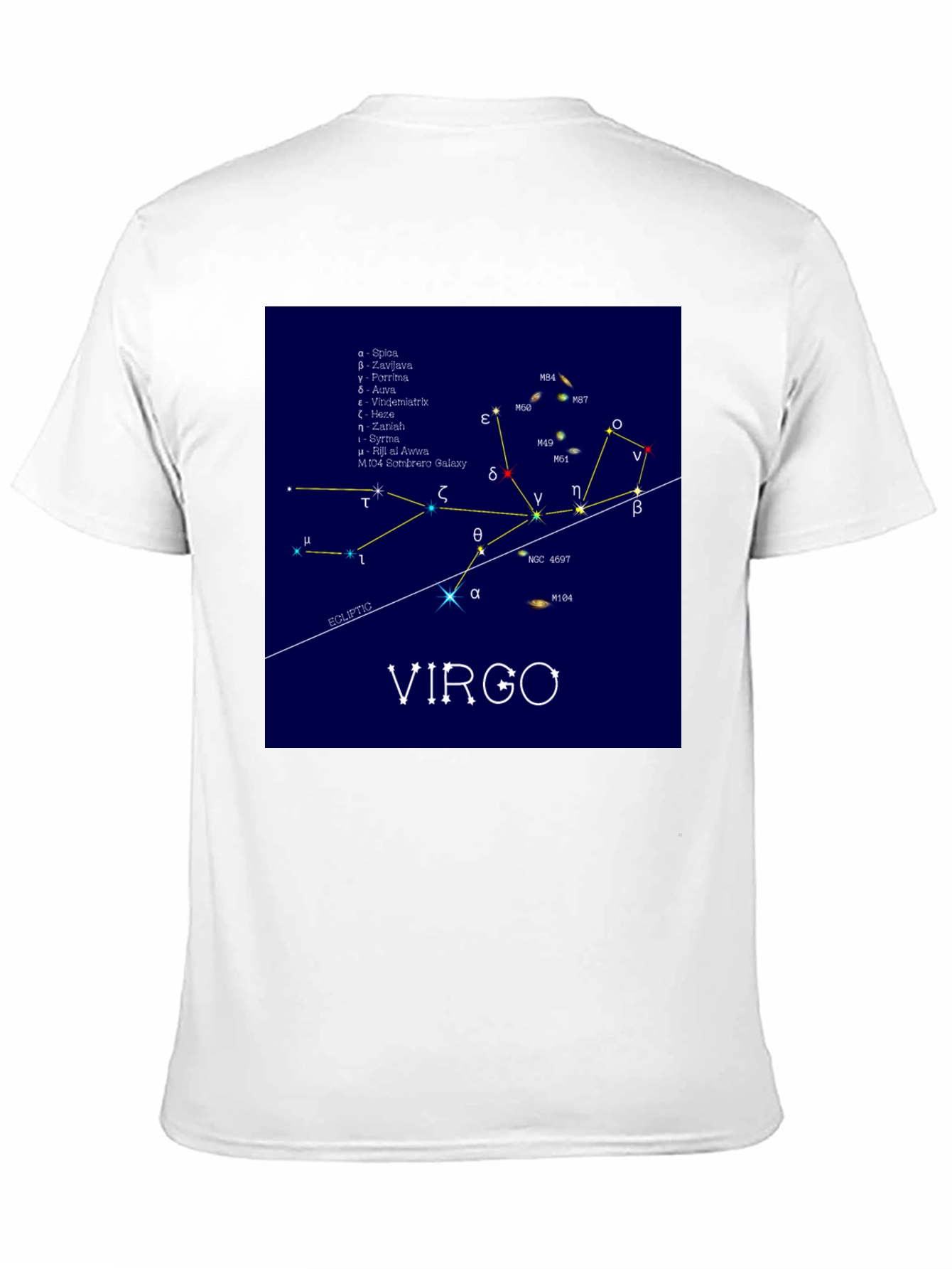 Virgo Constellation Graphic Tee - Zodiac Astronomy Shirt