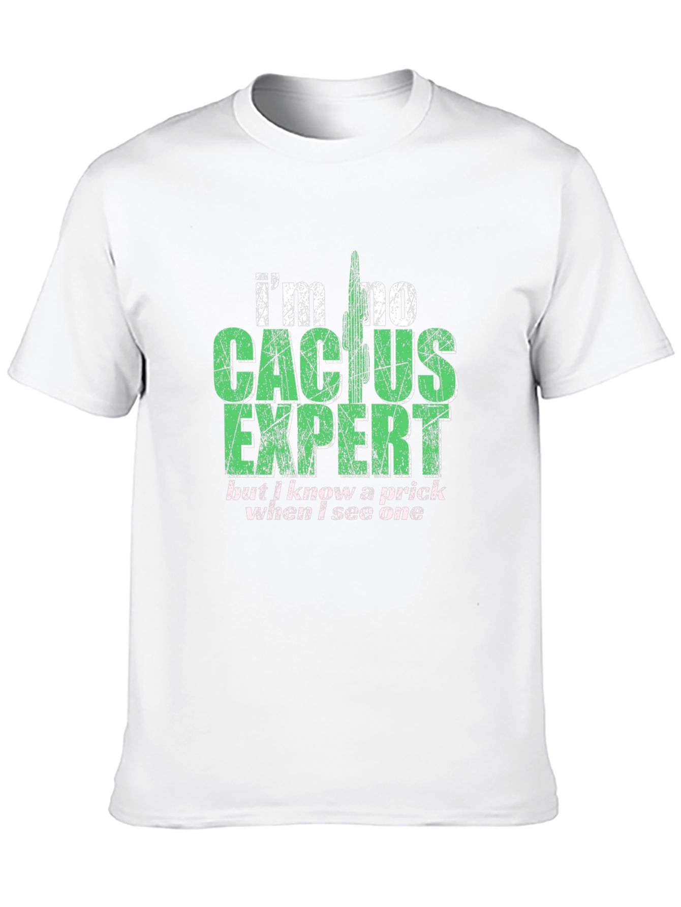 Cactus Expert Graphic T-Shirt - Funny Sarcastic Tee