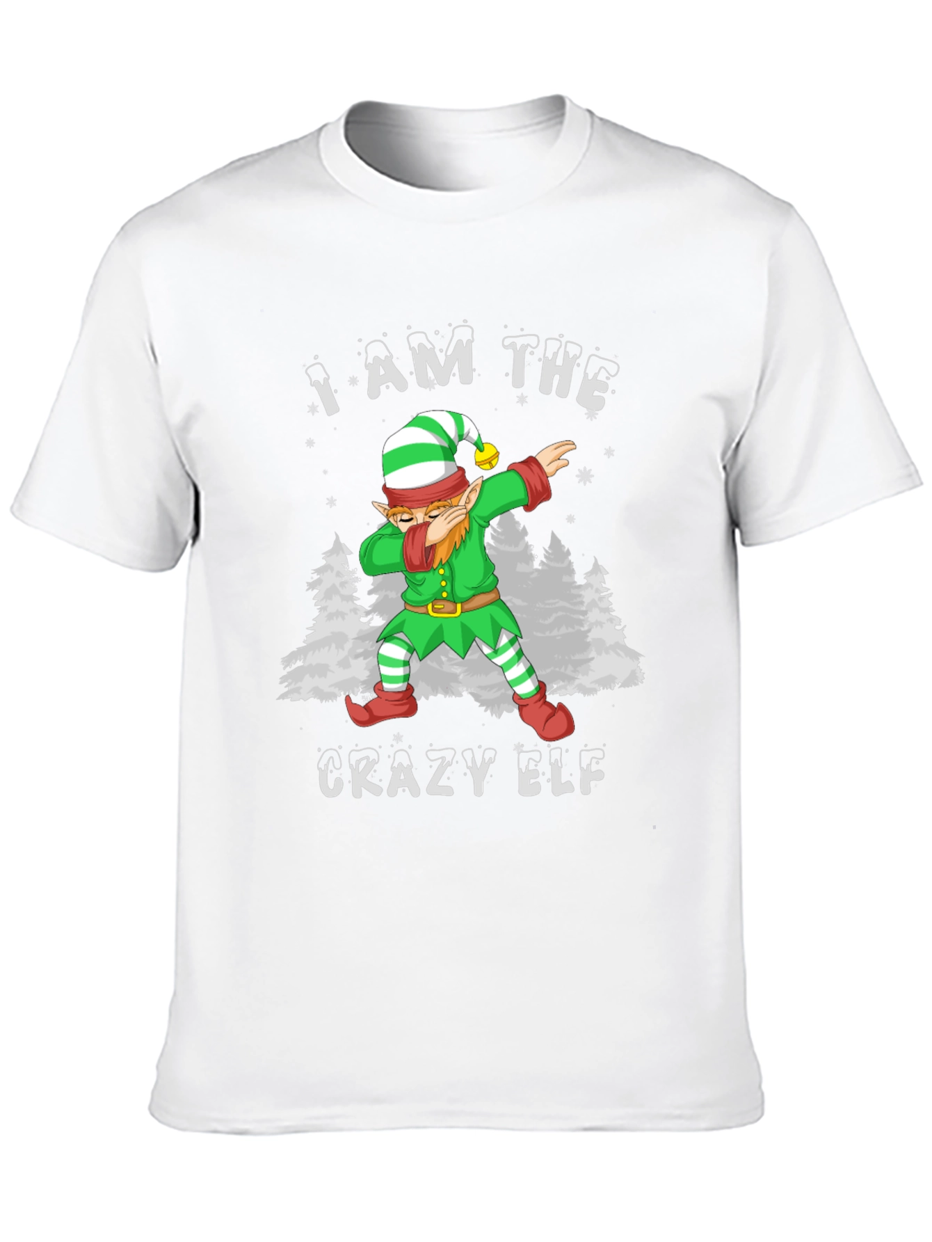 Crazy Elf Dabbing Christmas T-Shirt