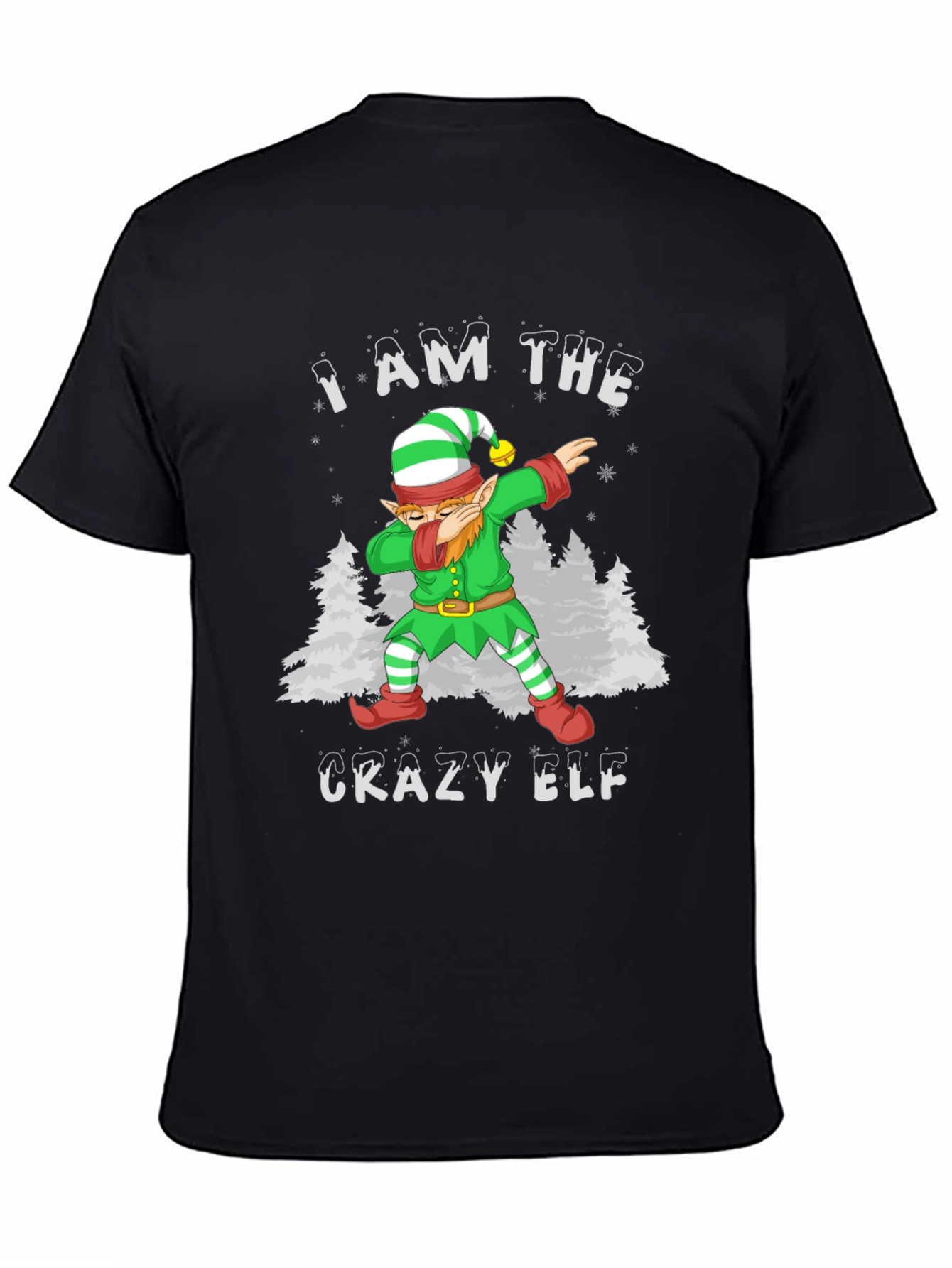 Crazy Elf Dabbing Christmas T-Shirt