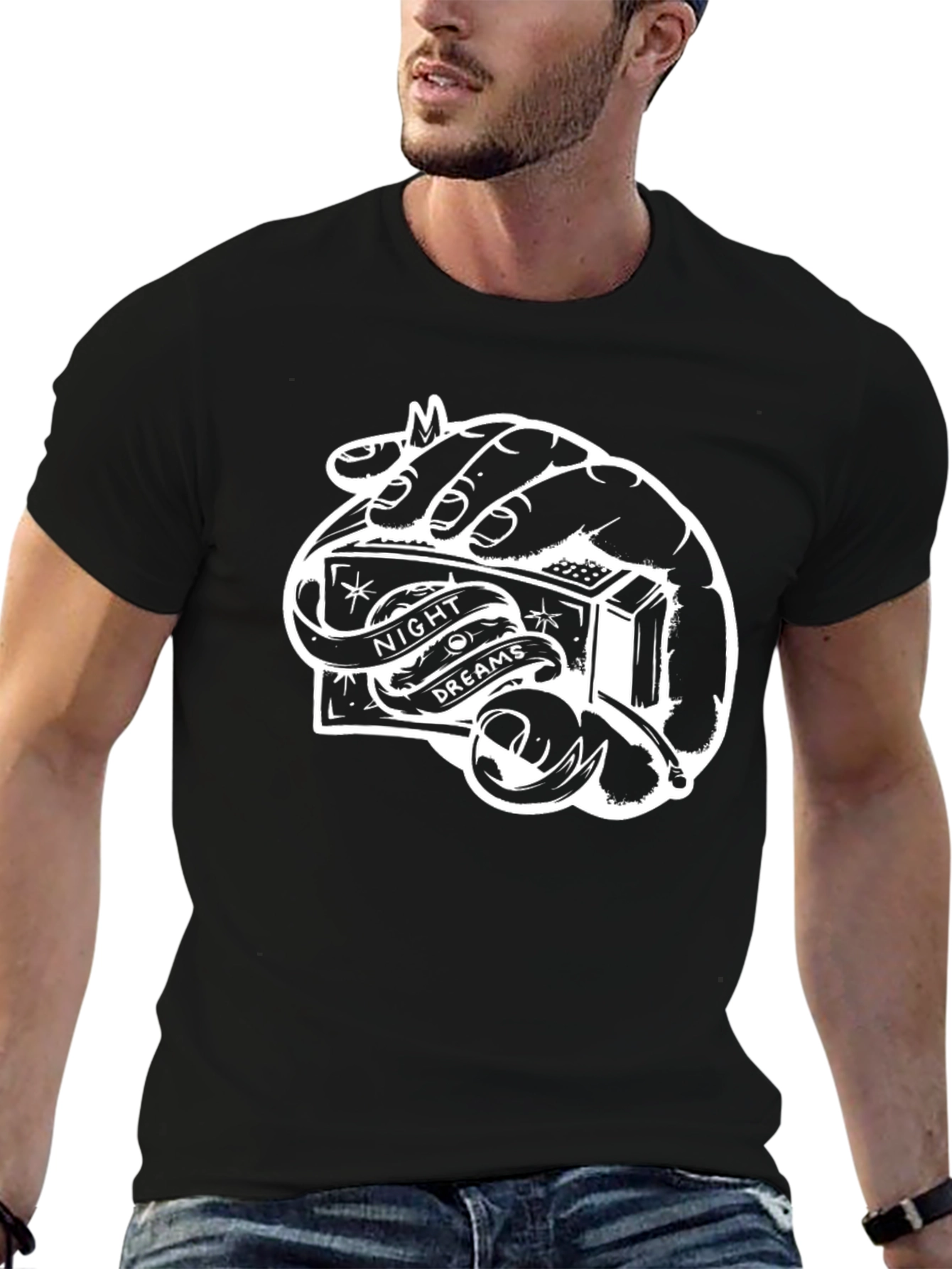 Night Dreams Graphic T-Shirt - Menswear