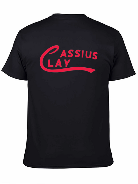 Cassius Clay T-Shirt - Retro Design Black Cotton Tee