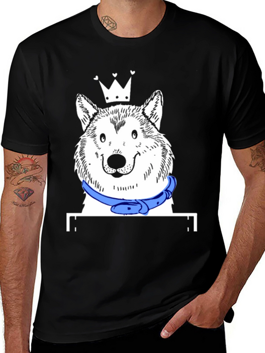 Dog King T-Shirt - Unique Graphic Tee