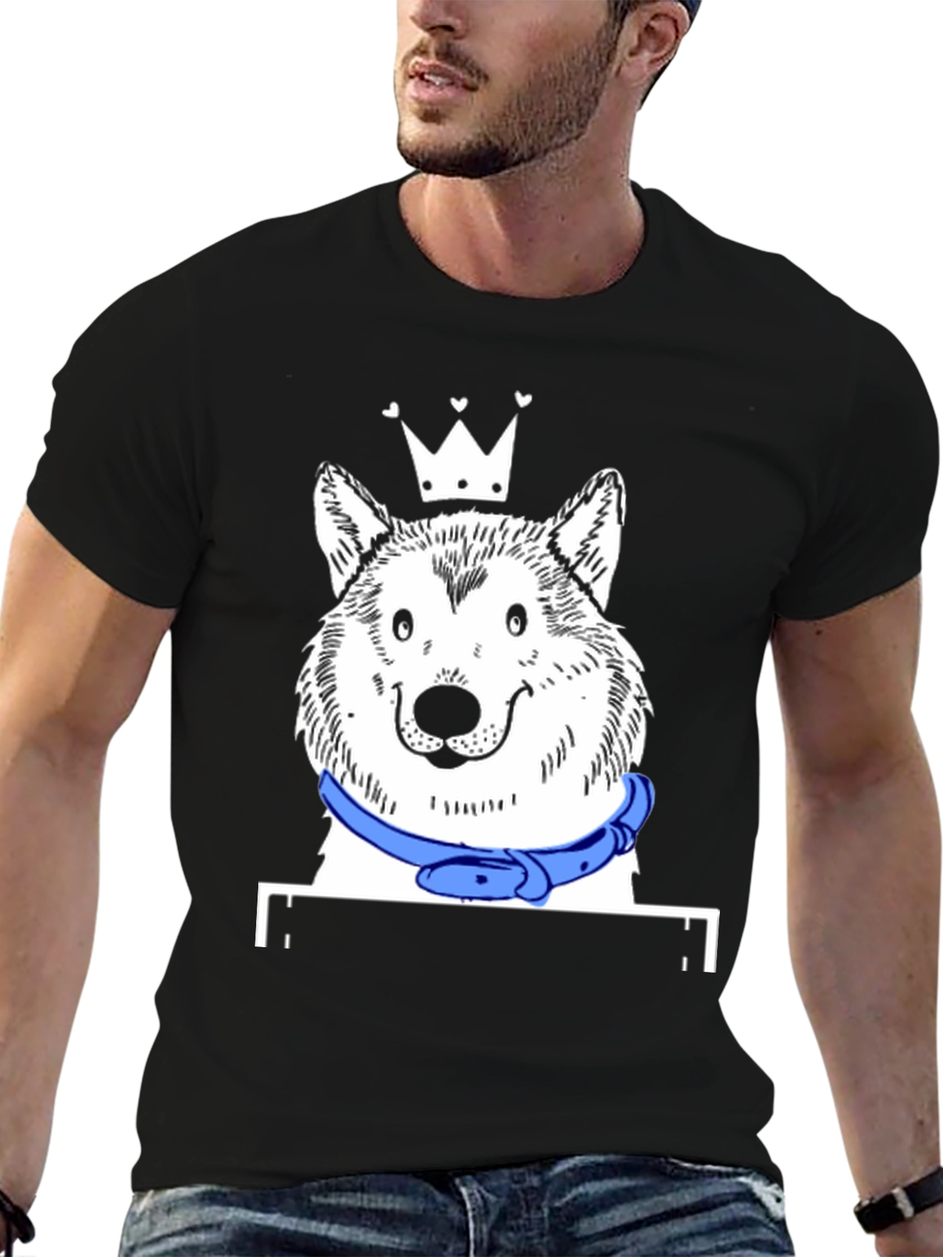 Dog King T-Shirt - Unique Graphic Tee