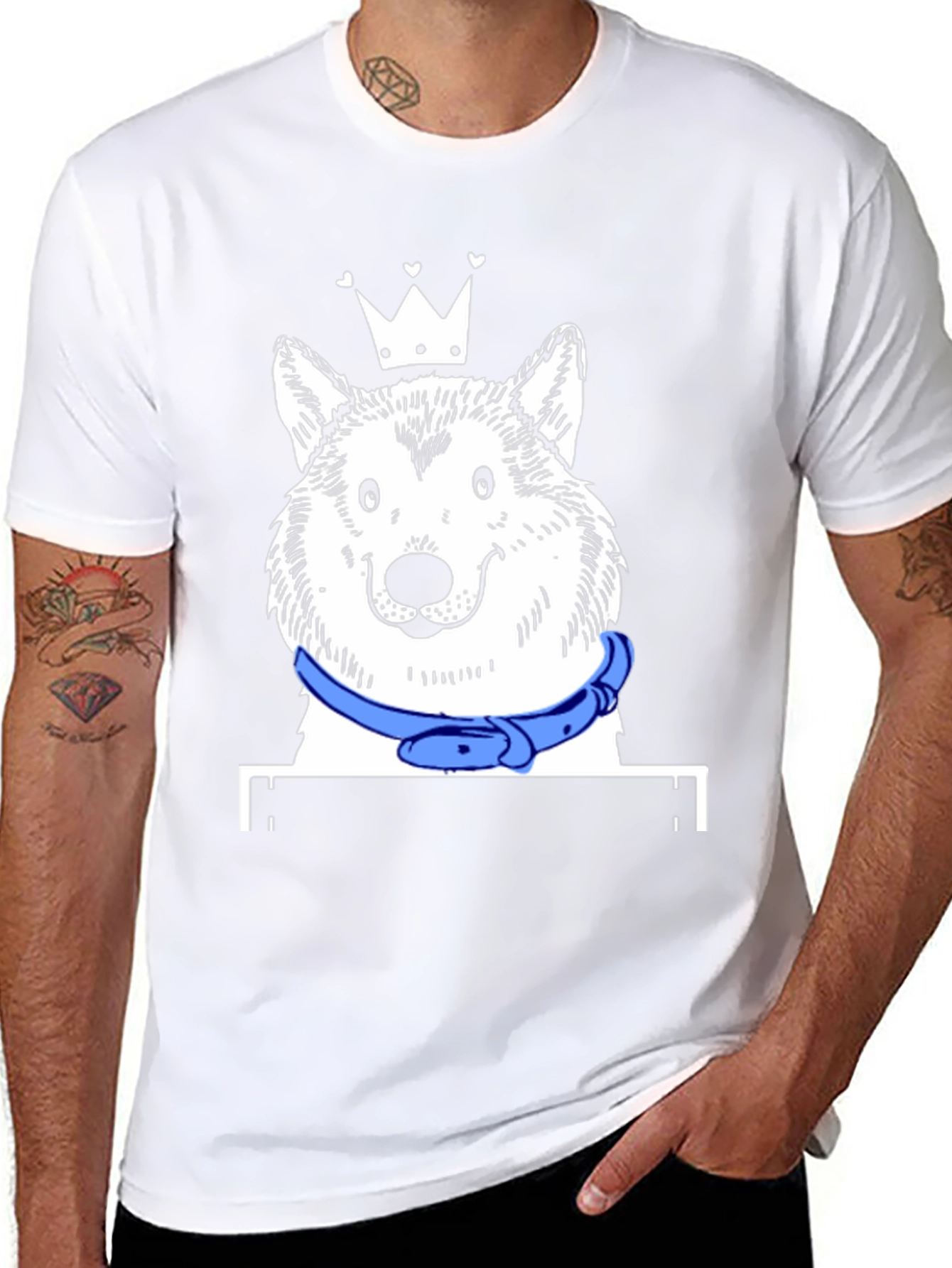 Dog King T-Shirt - Unique Graphic Tee