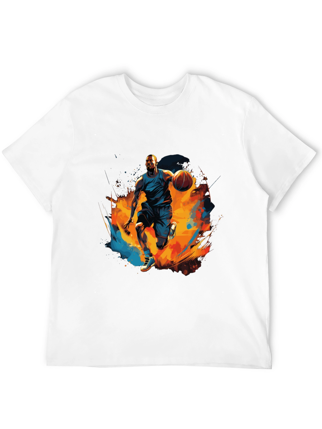 Basketball Player Graphic Black T-Shirt