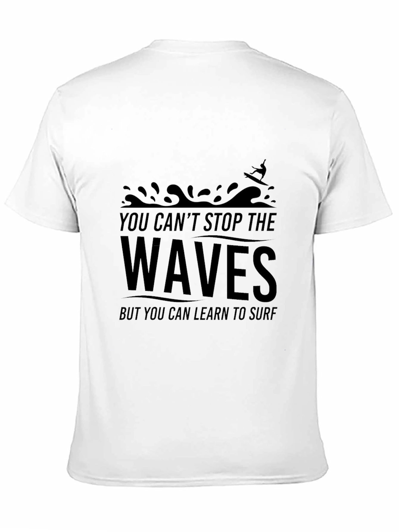 Waves Surf Graphic T-Shirt - Unisex Cotton Tee
