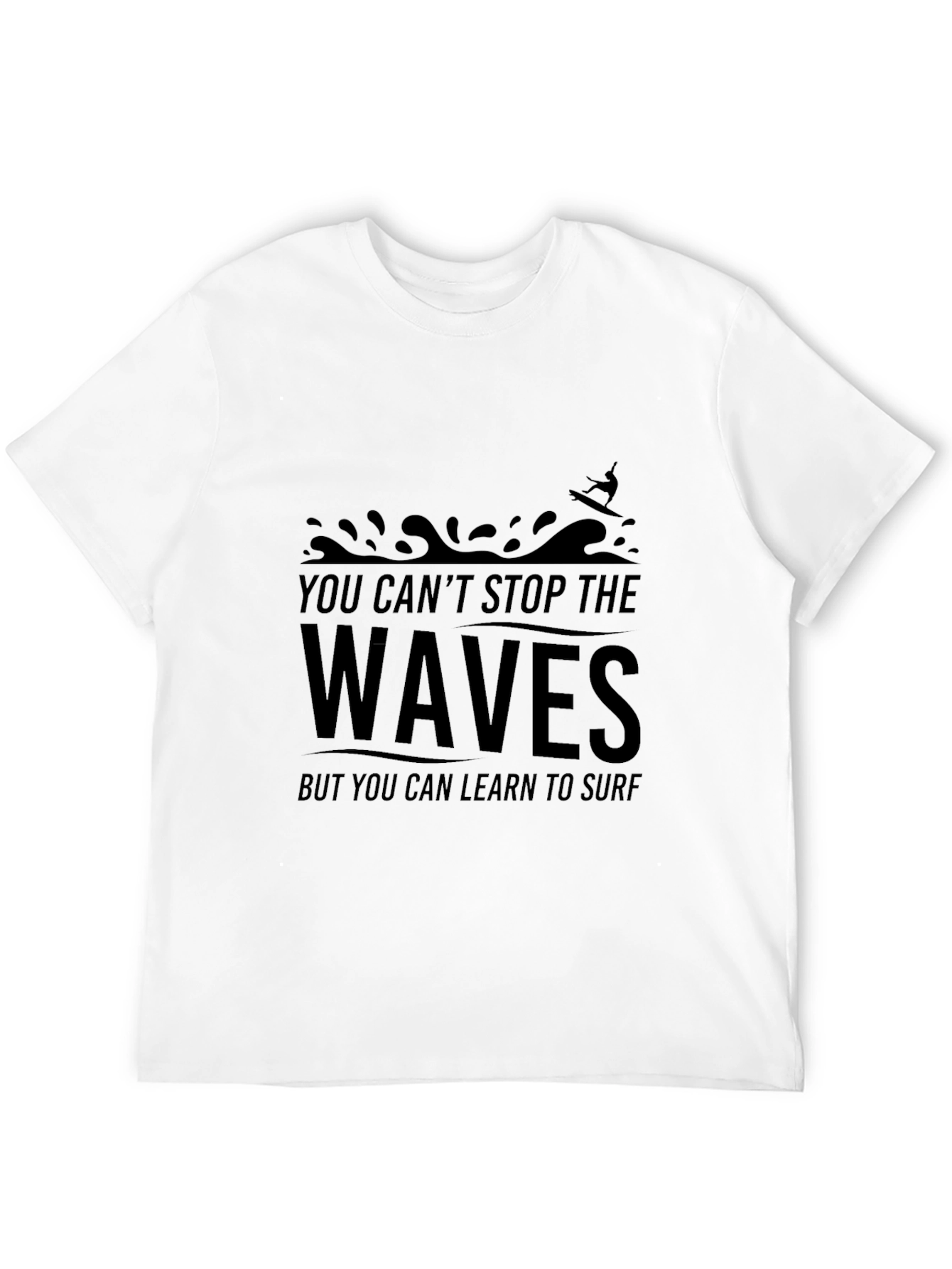 Waves Surf Graphic T-Shirt - Unisex Cotton Tee