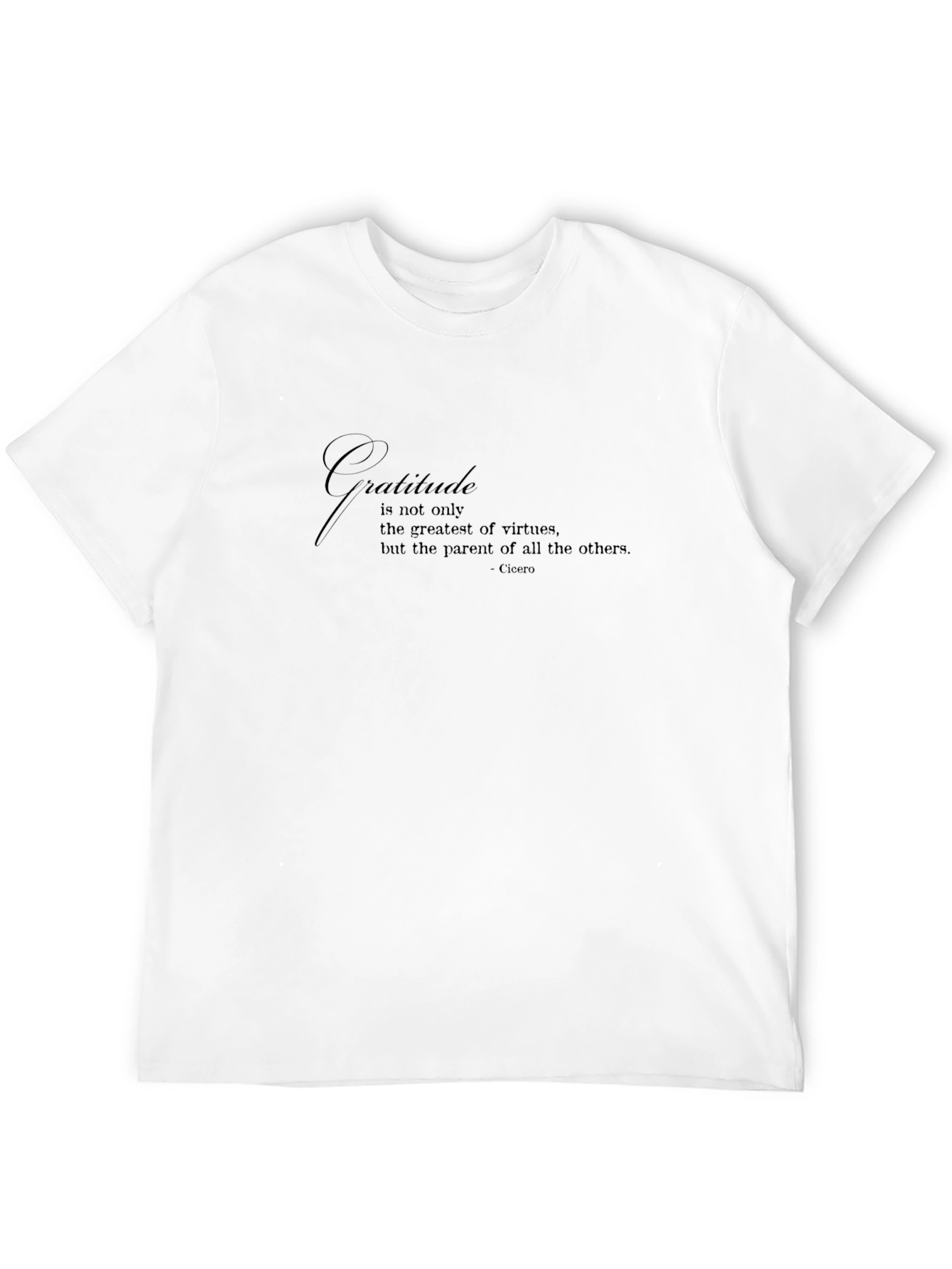 Gratitude Quote Black T-Shirt