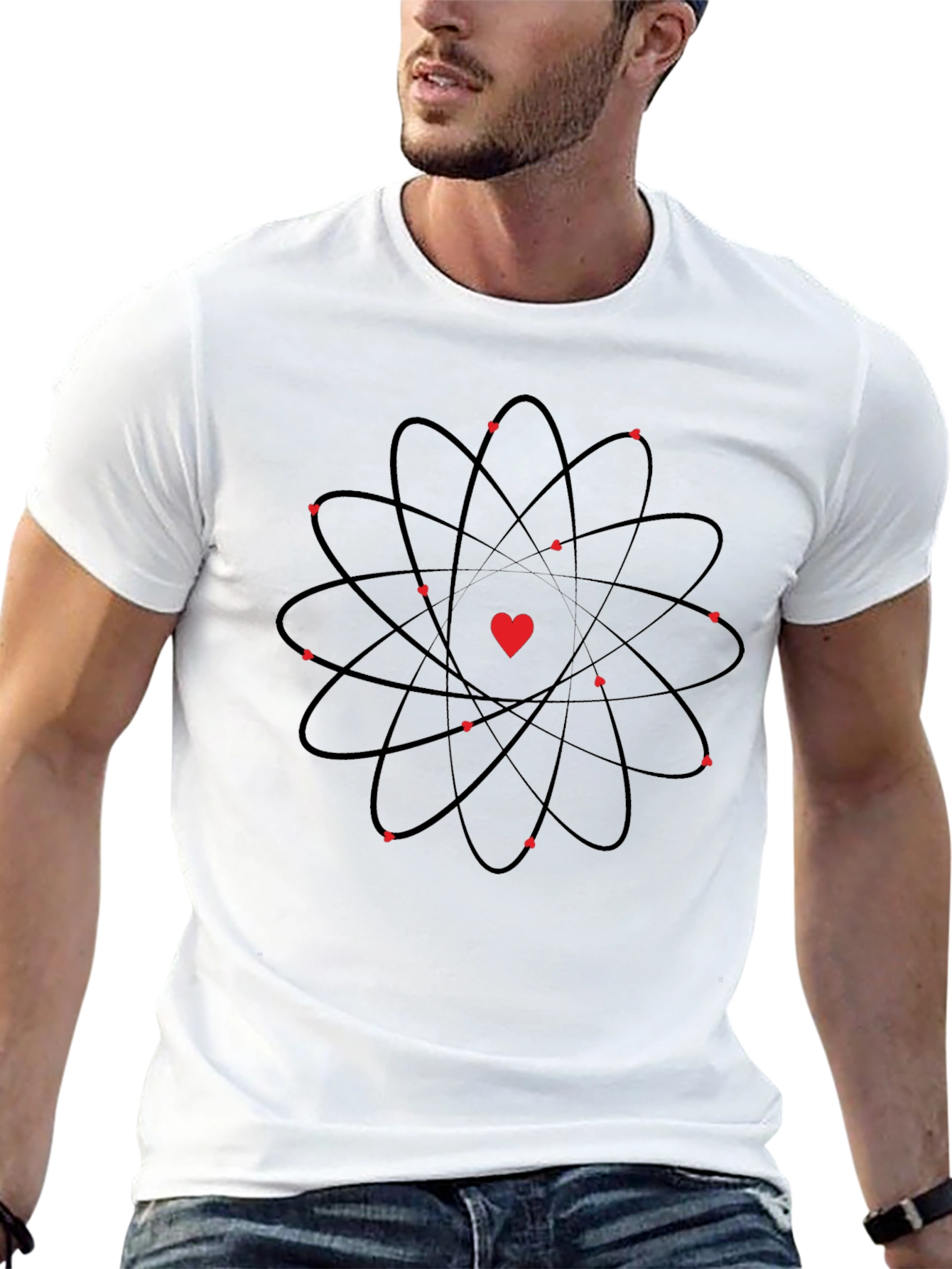 Atom Heart T-Shirt - Science Meets Love