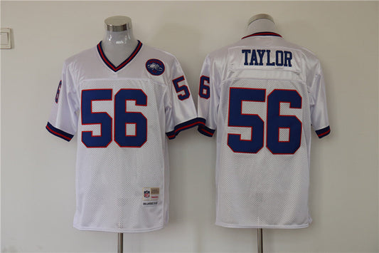 Men's New York Giants Lawrence Taylor Mitchell & Ness White Legacy Replica Jerseys