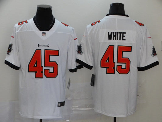 Men's Tampa Bay Buccaneers Devin White #45 White Game Jerseys
