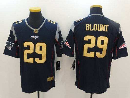 Men's New England Patriots LeGarrette Blount #29 Navy Game Jerseys