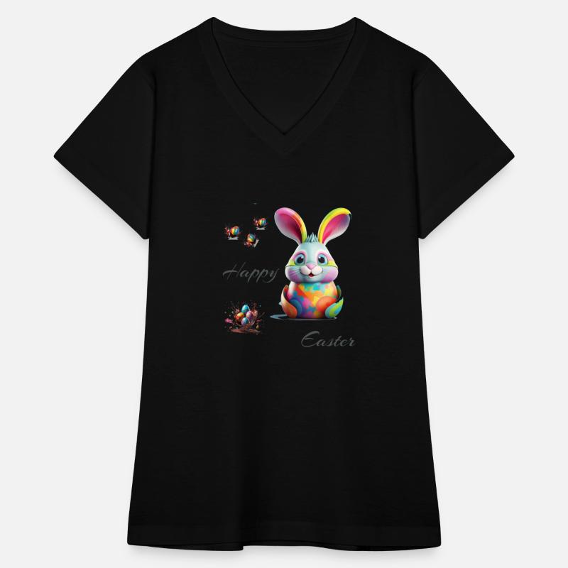 Easter bunny Happy easter Colored eggs