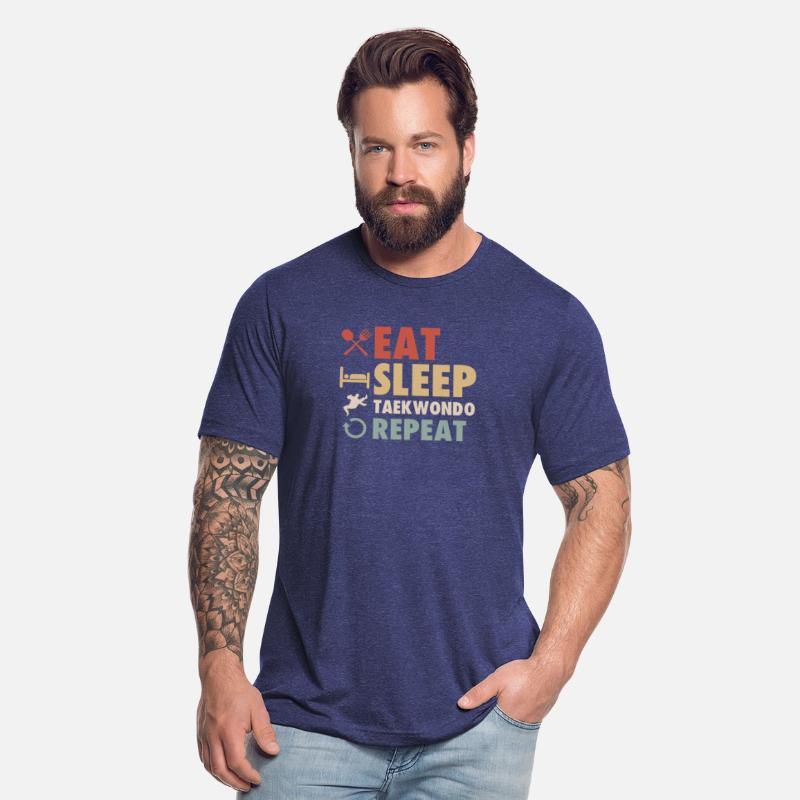 Eat Sleep Taekwondo Repeat Retro