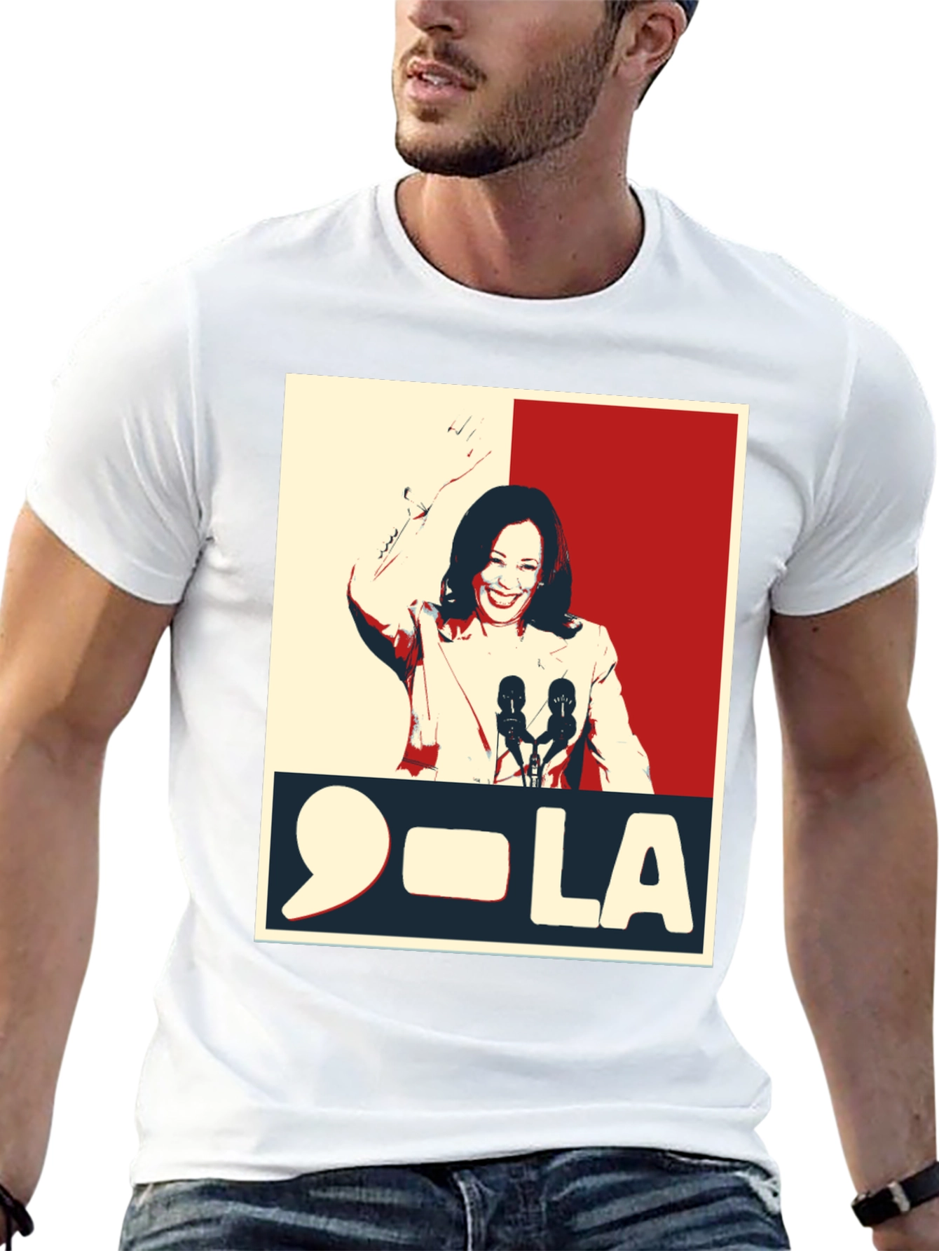 Kamala Harris 9-LA Graphic T-Shirt