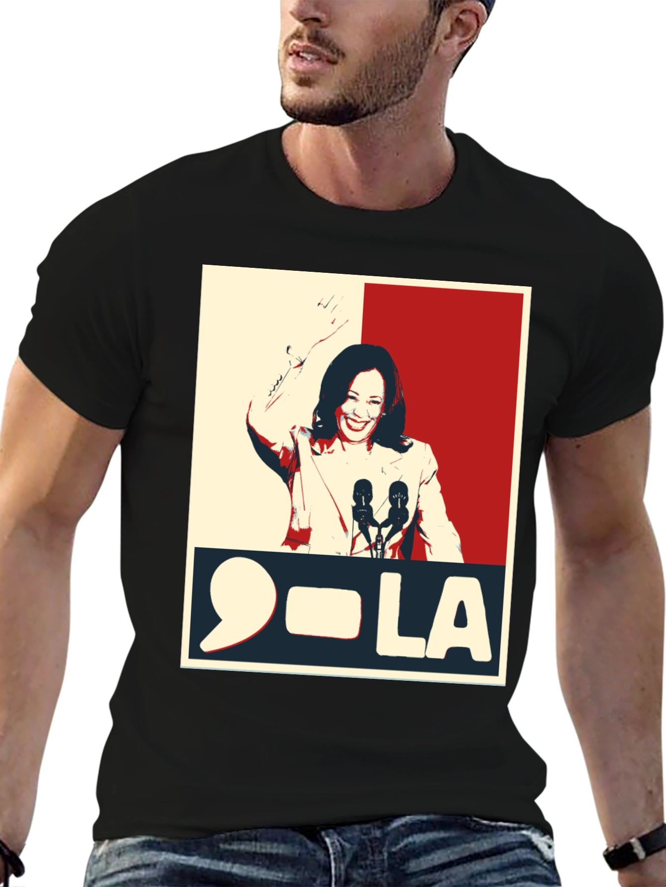 Kamala Harris 9-LA Graphic T-Shirt
