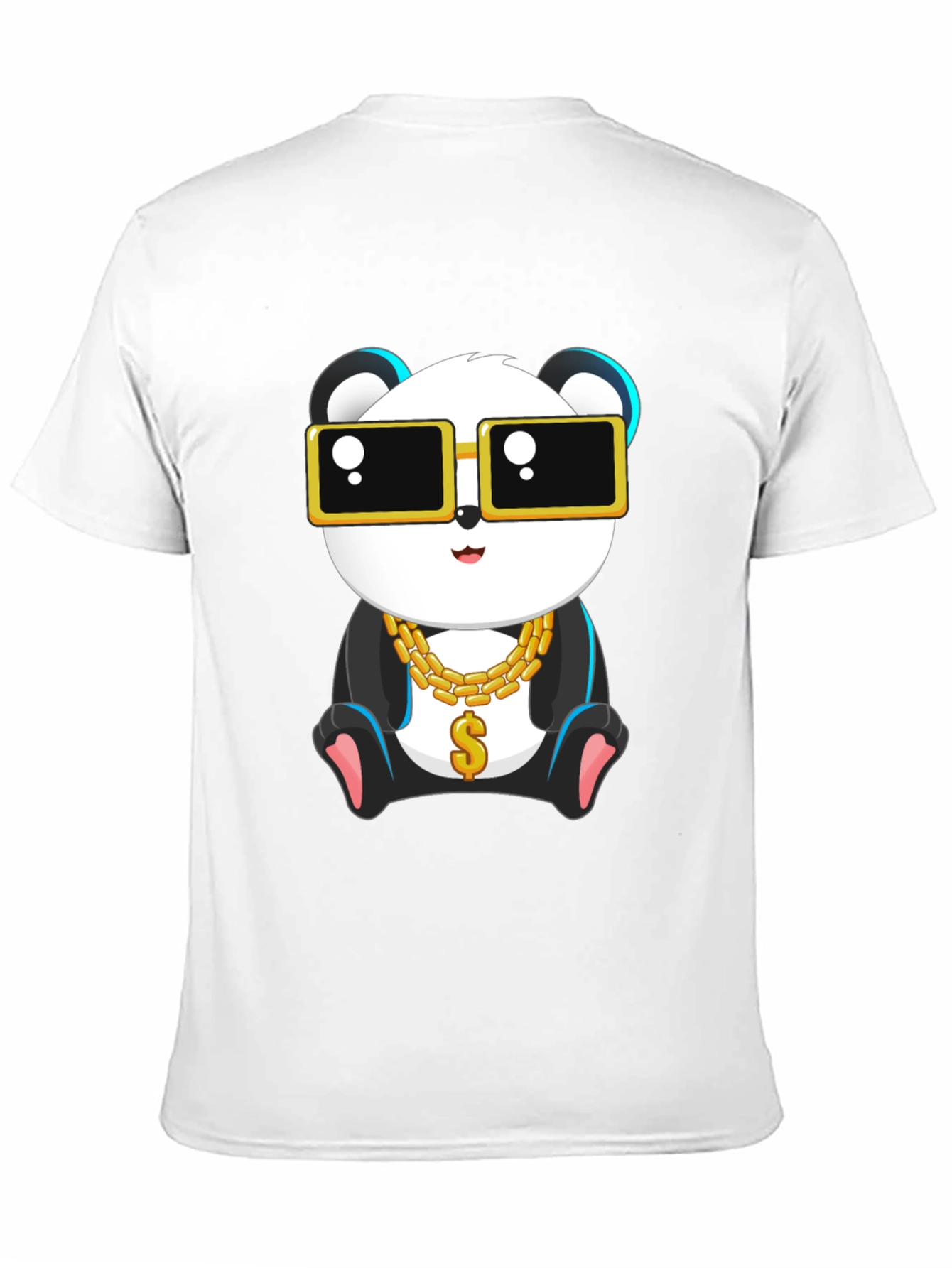Cool Panda Graphic Tee - Black Cotton T-Shirt