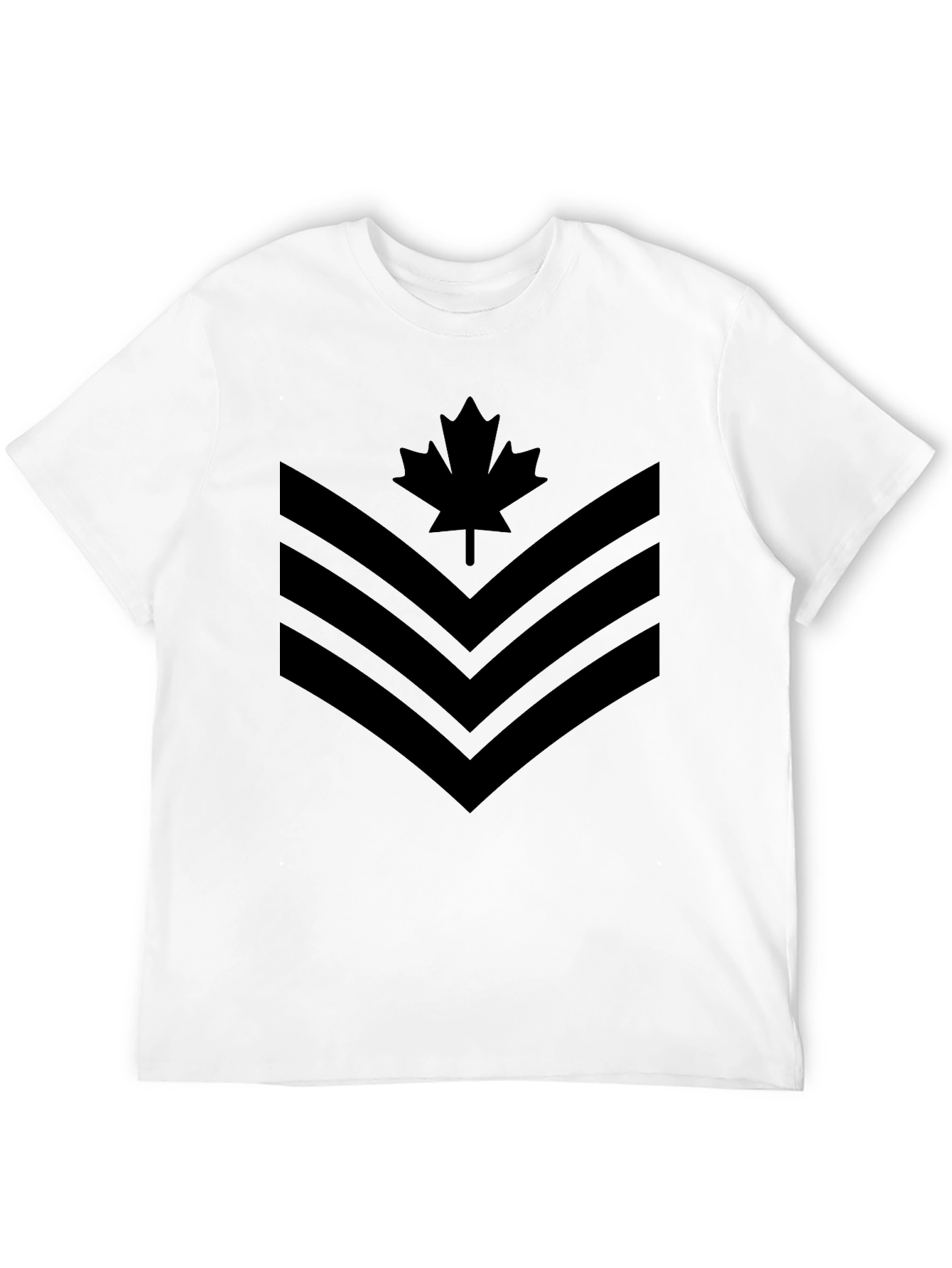 Canadian Maple Leaf Chevron Graphic T-Shirt
