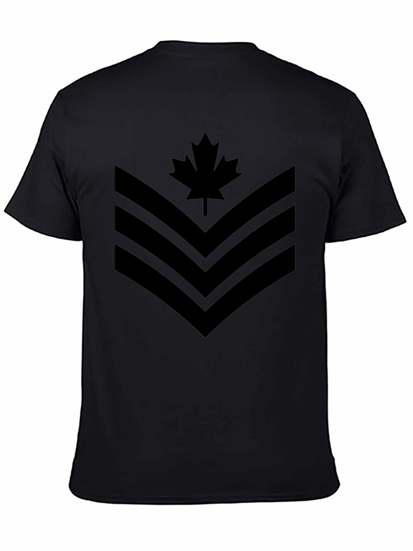 Canadian Maple Leaf Chevron Graphic T-Shirt