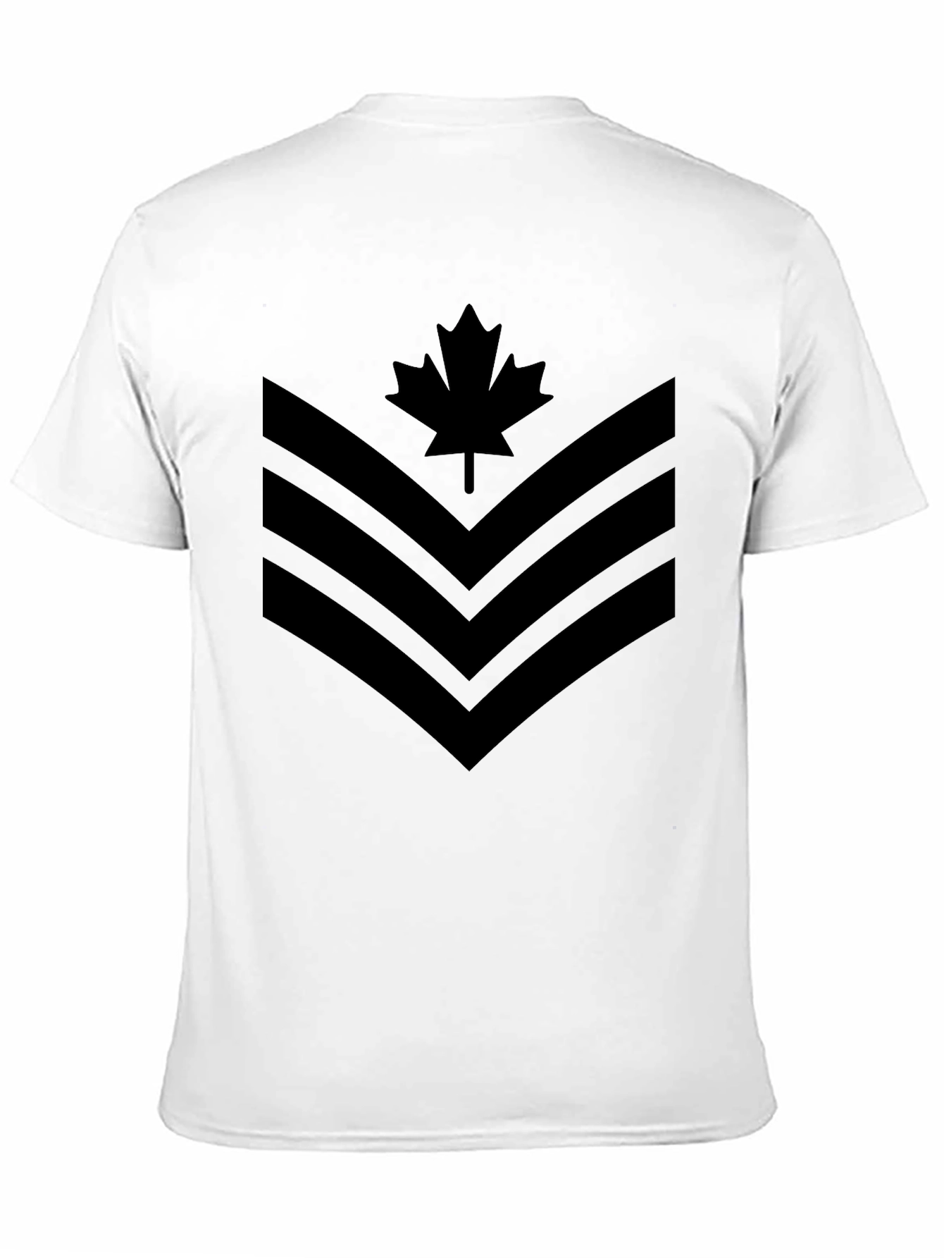 Canadian Maple Leaf Chevron Graphic T-Shirt