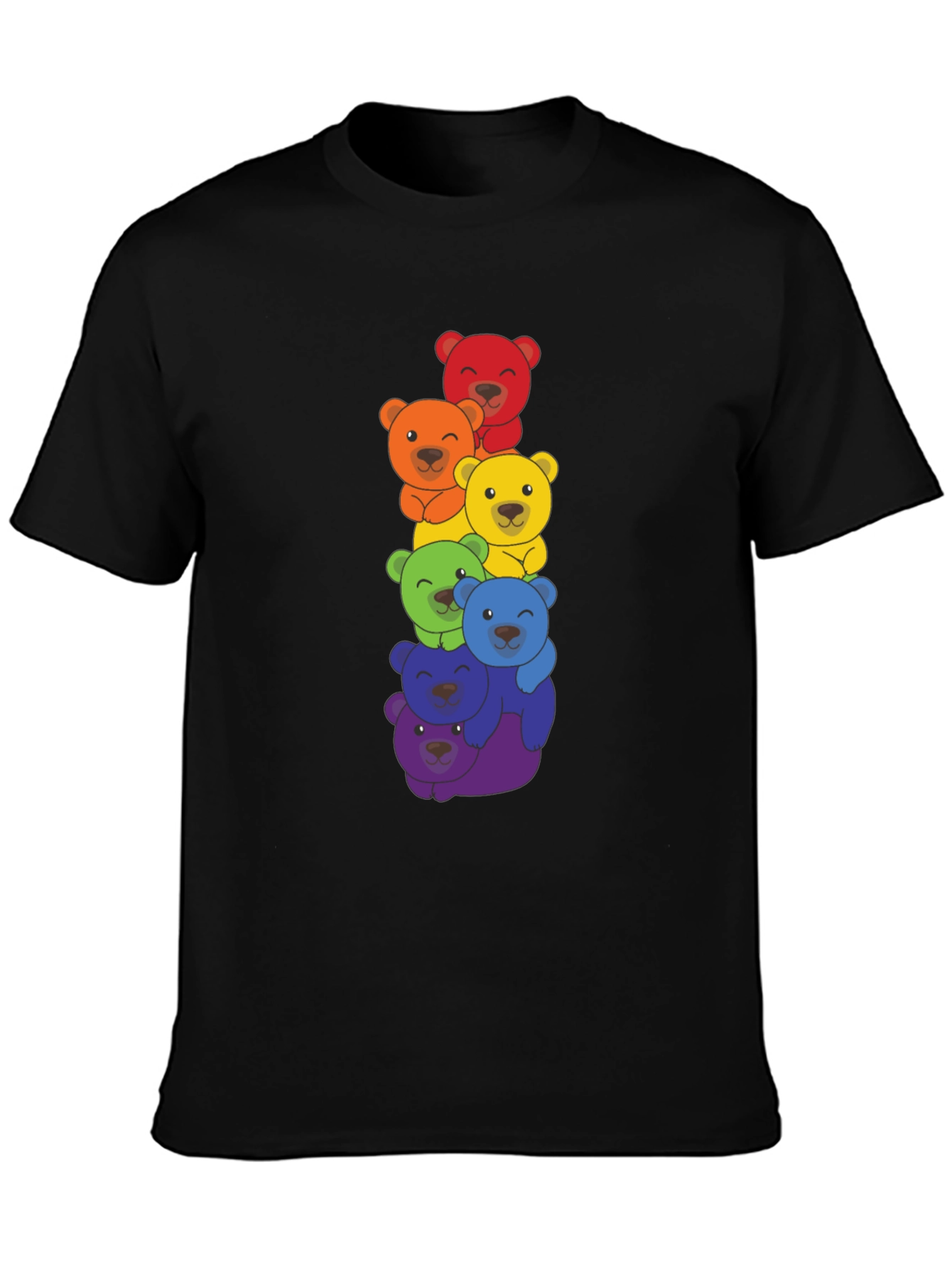Rainbow Bears Stacked T-Shirt