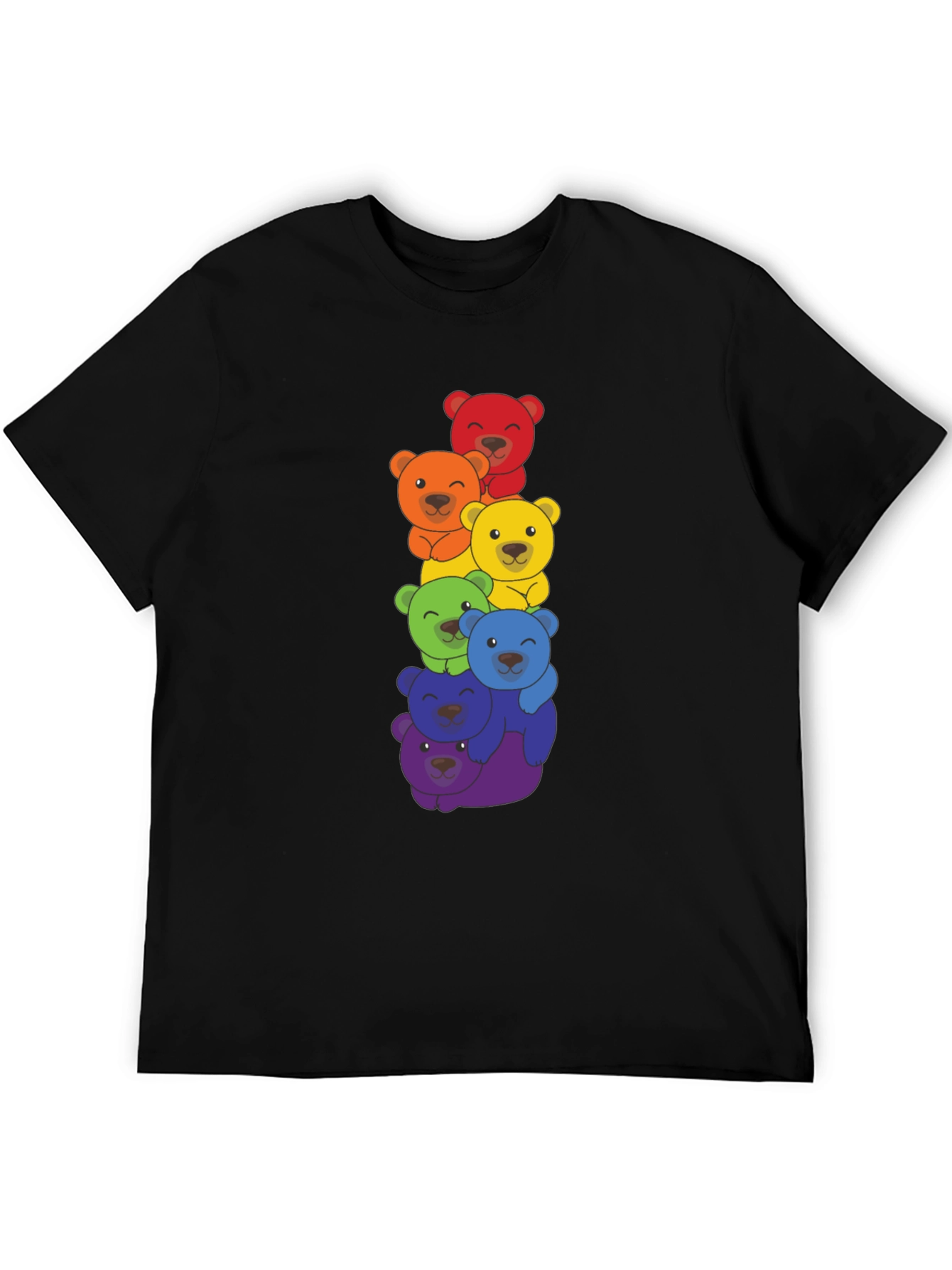 Rainbow Bears Stacked T-Shirt