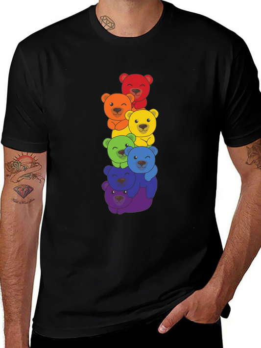 Rainbow Bears Stacked T-Shirt