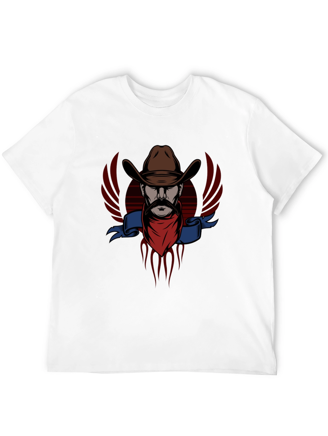 Cowboy Graphic Tee - Western Style Black T-Shirt