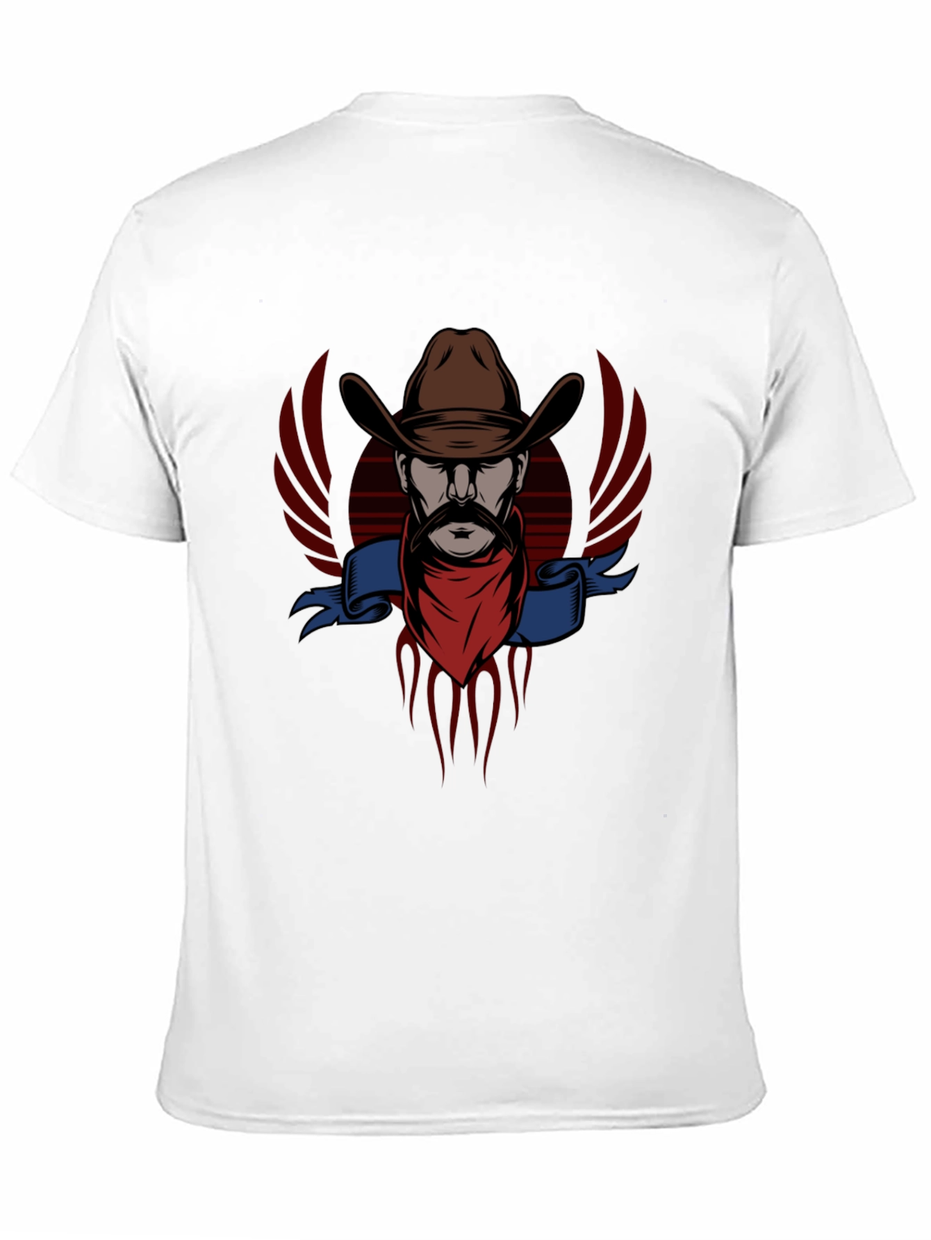 Cowboy Graphic Tee - Western Style Black T-Shirt