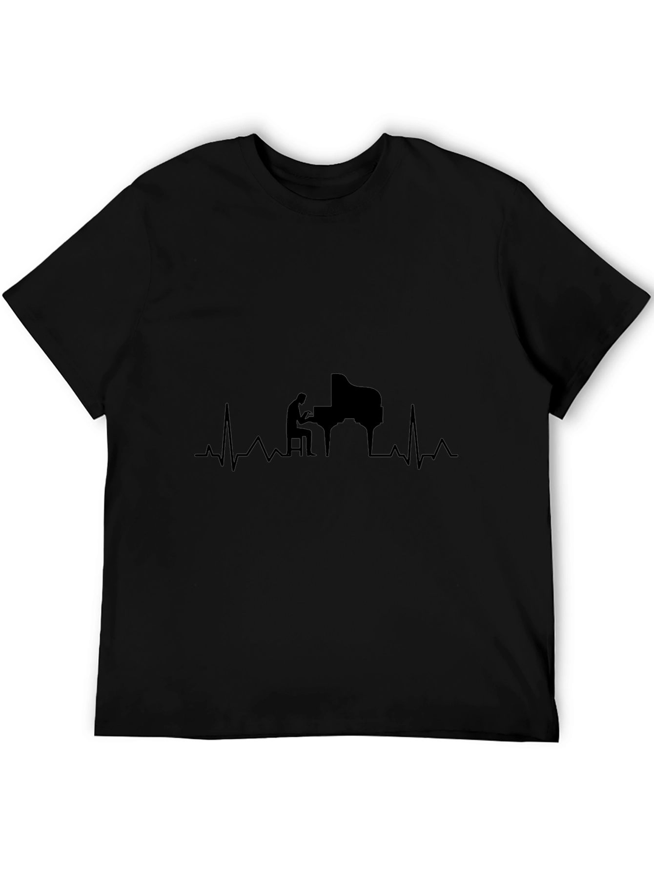 Piano Heartbeat T-Shirt - Music Lovers Tee