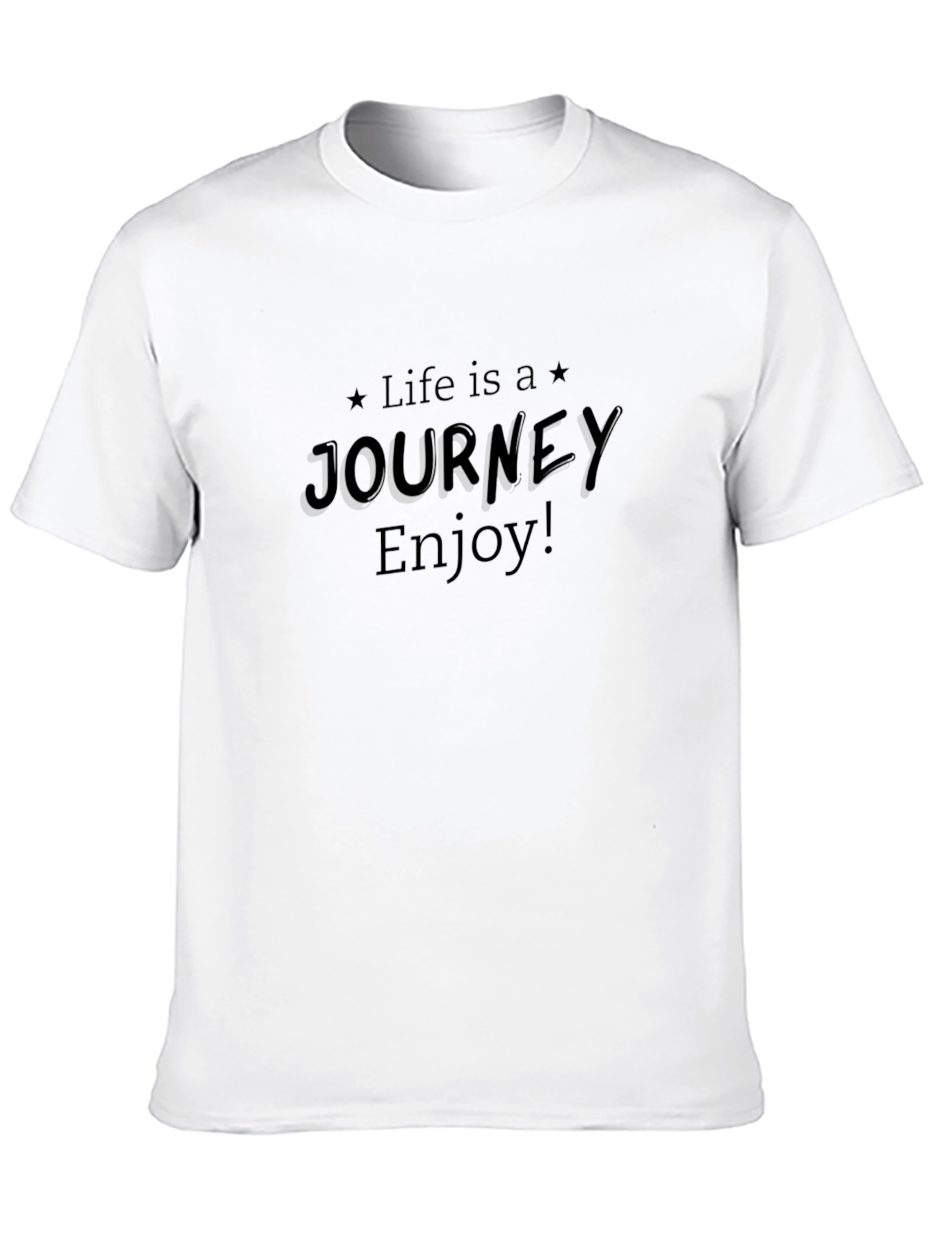 Life is a Journey Black T-Shirt