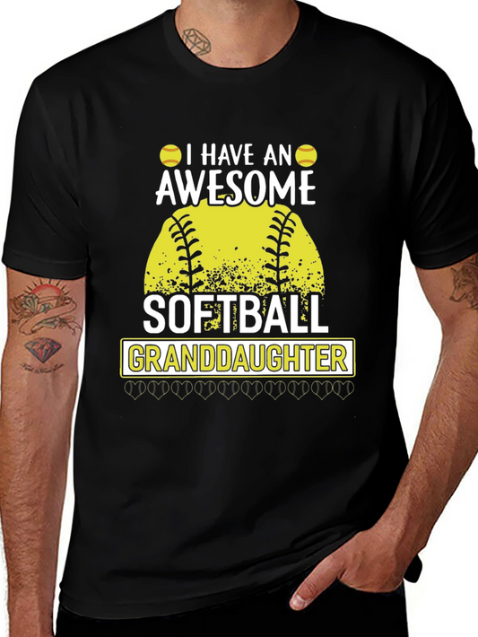 Awesome Softball Granddaughter T-Shirt