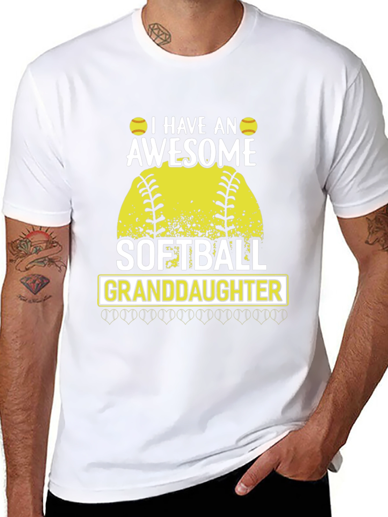Awesome Softball Granddaughter T-Shirt