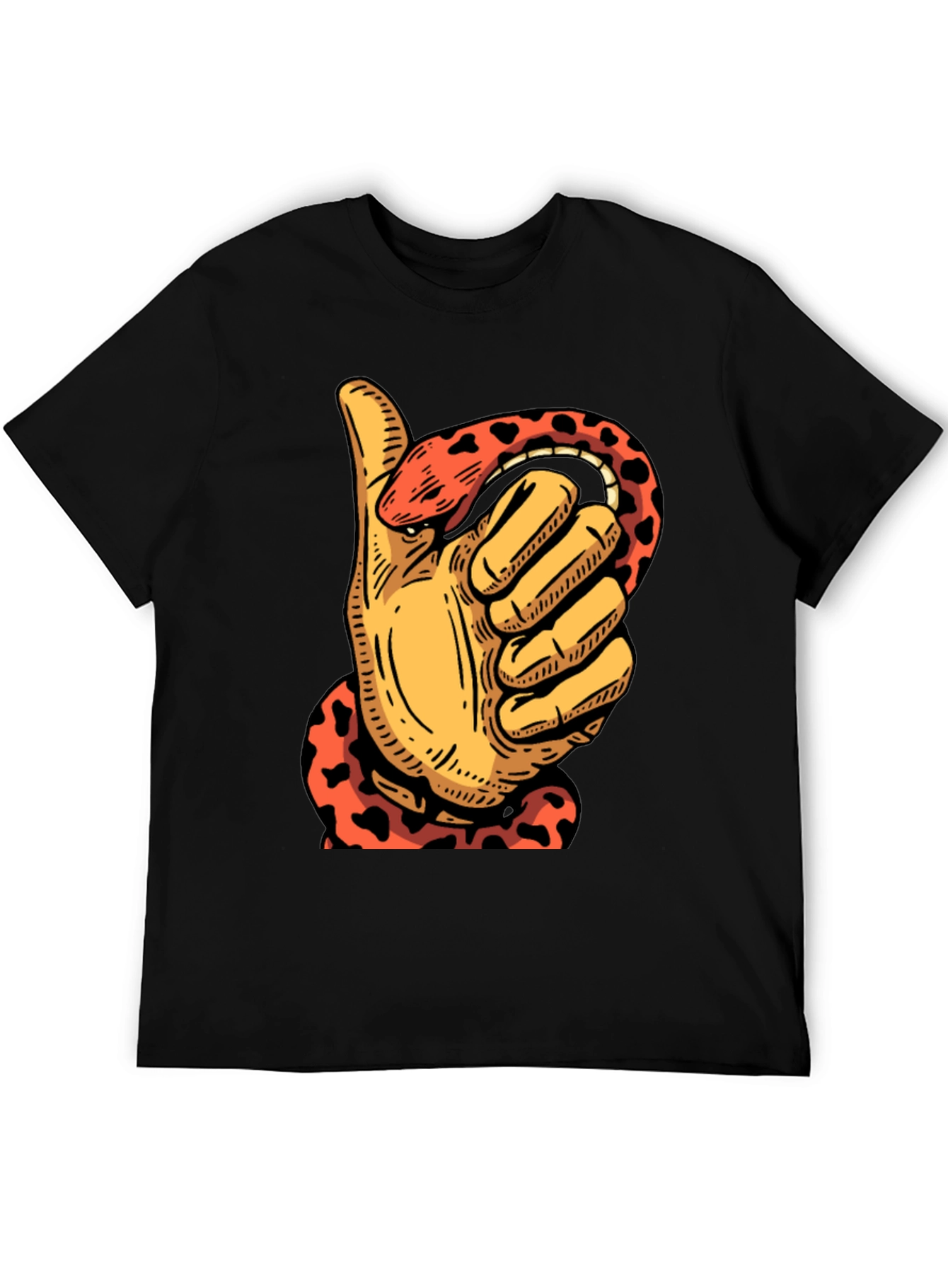 Thumbs Up Snake T-Shirt - Mens Graphic Tee