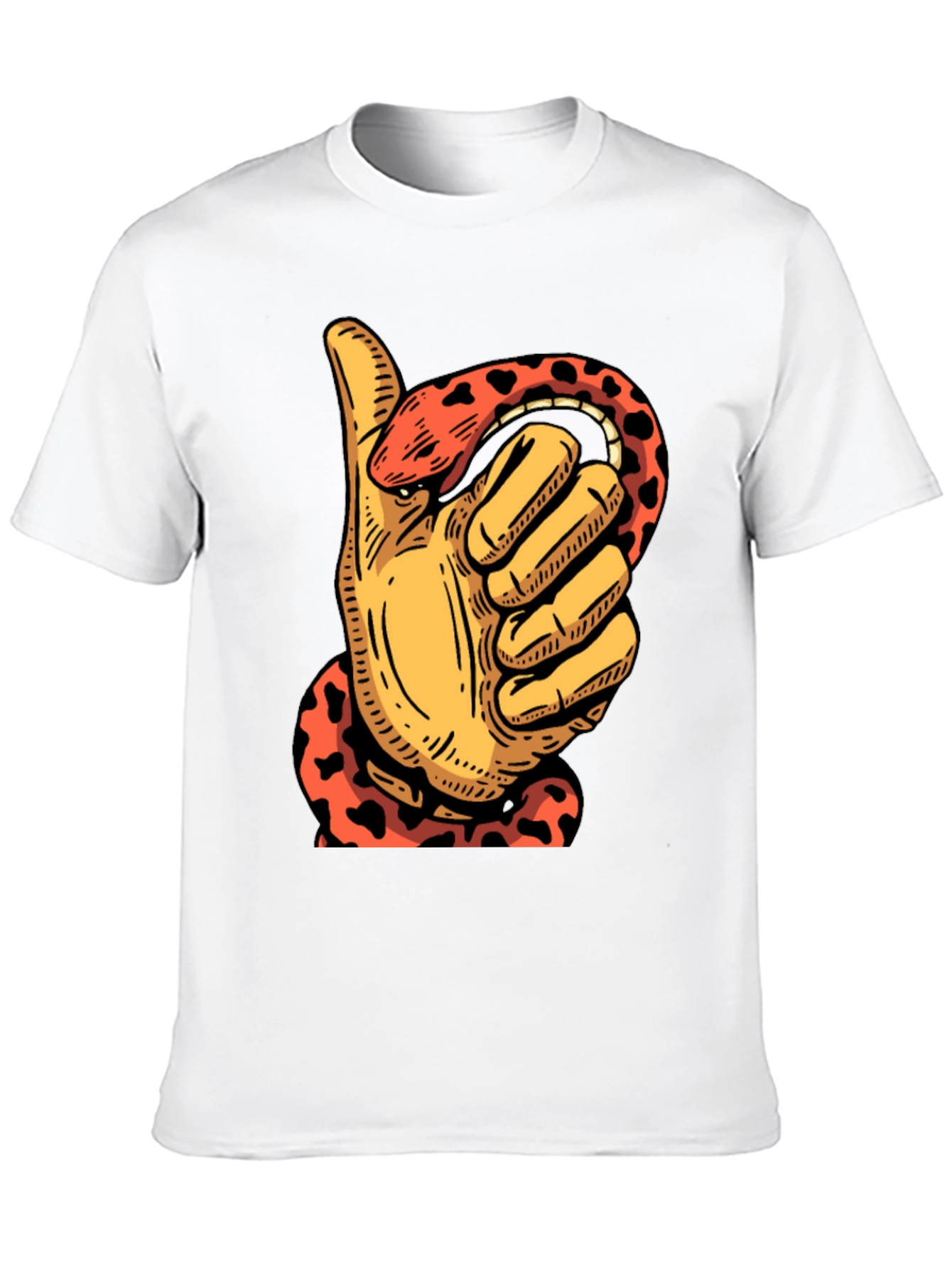 Thumbs Up Snake T-Shirt - Mens Graphic Tee