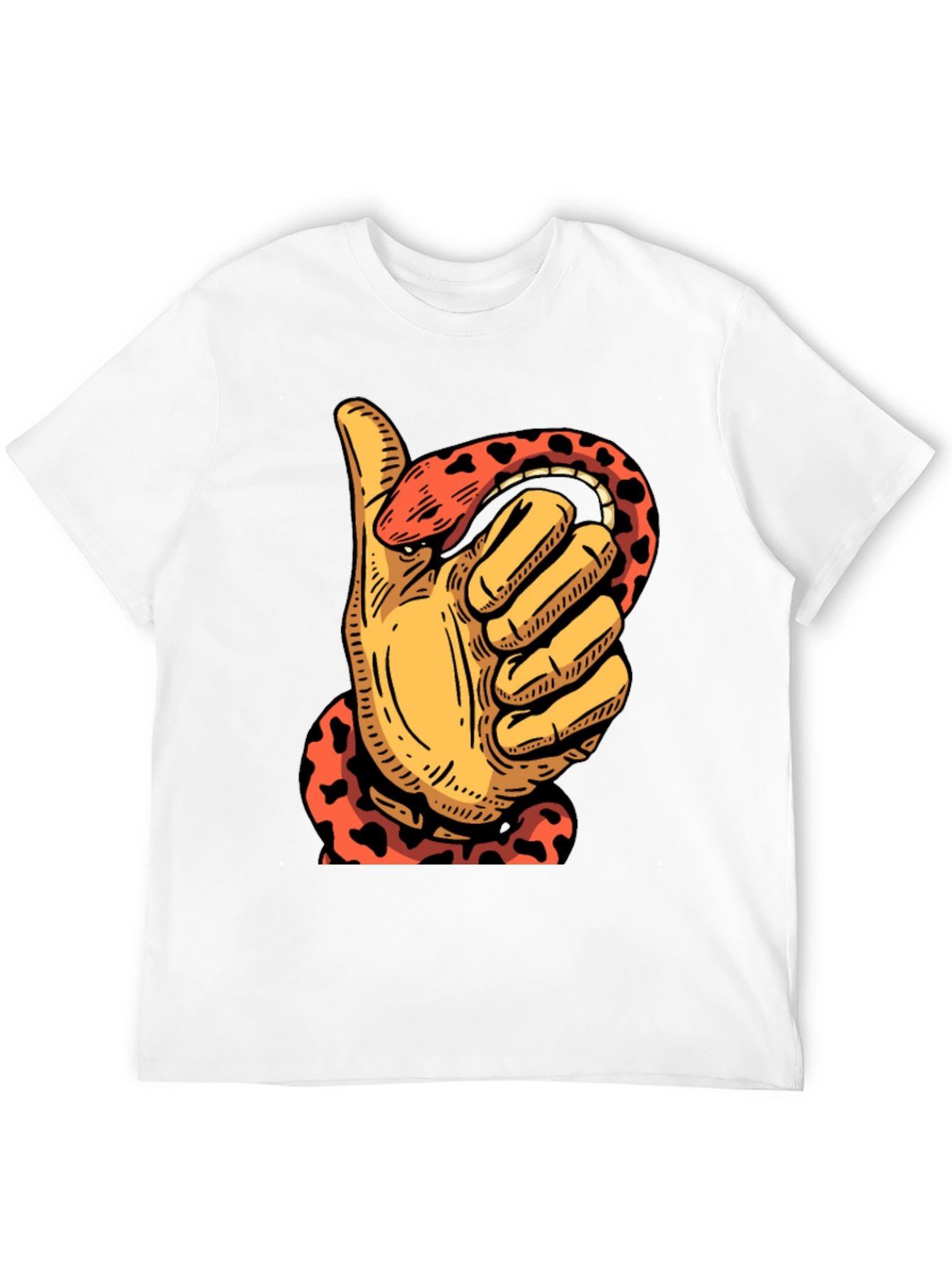 Thumbs Up Snake T-Shirt - Mens Graphic Tee