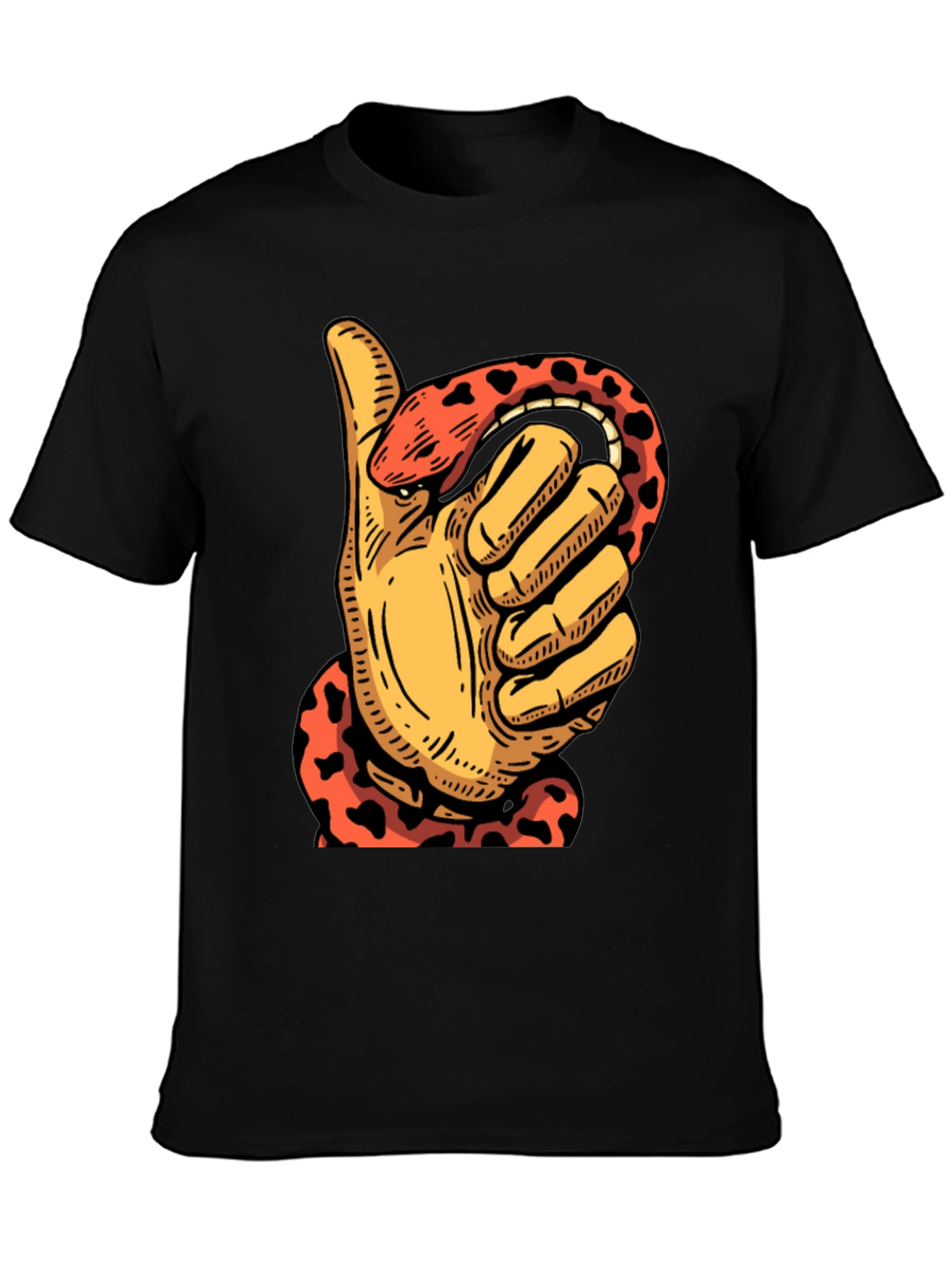 Thumbs Up Snake T-Shirt - Mens Graphic Tee