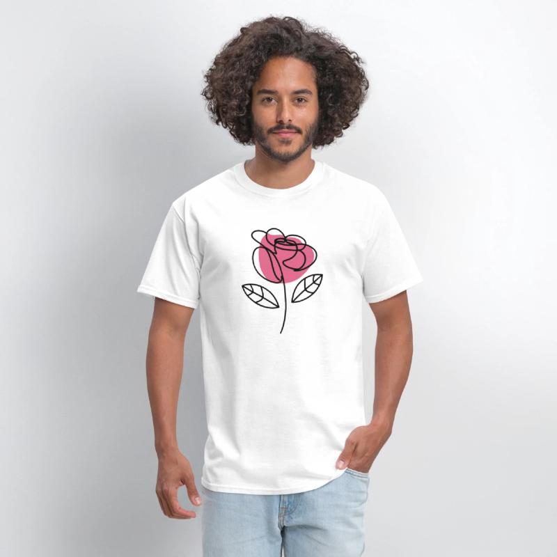 Elegant Simplicity: One-Line Rose Drawing