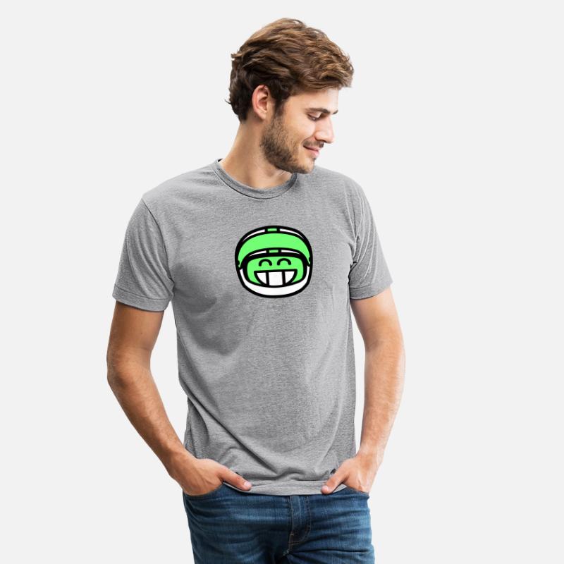 Emoticon Grin with Motorcycle Helmet
