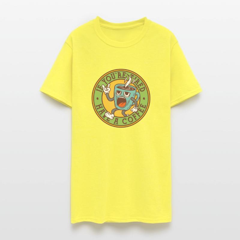 Energetic Coffee Mug Tee For Cafe Addicts
