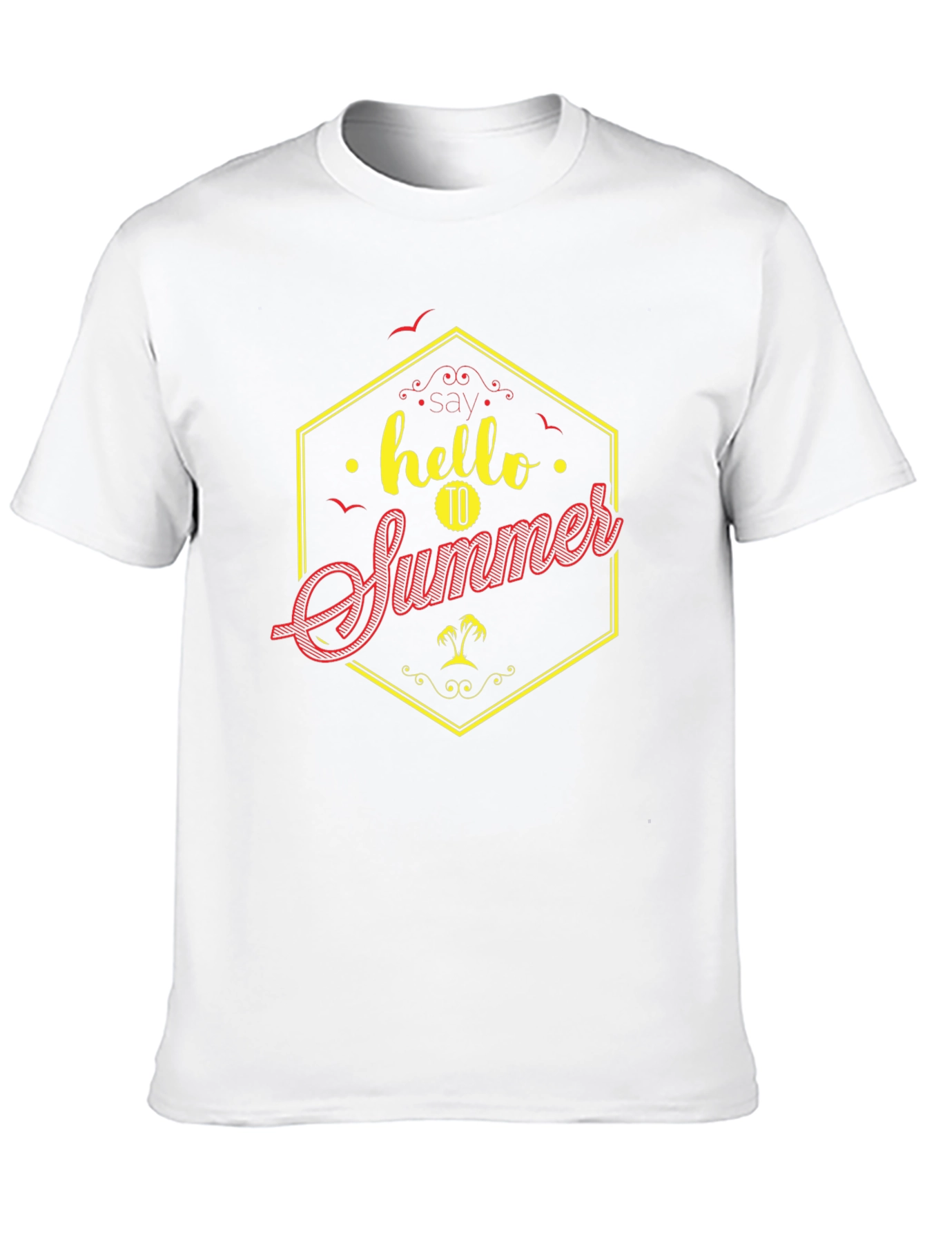 Hello Summer Graphic Tee - Mens Black T-Shirt