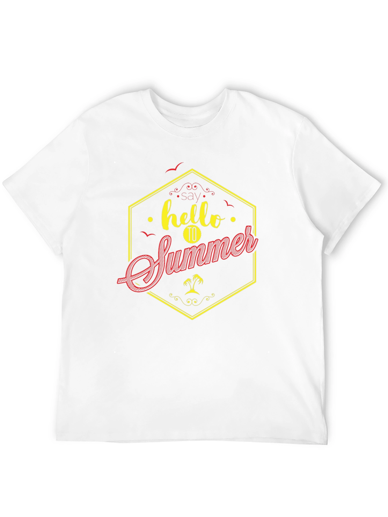 Hello Summer Graphic Tee - Mens Black T-Shirt